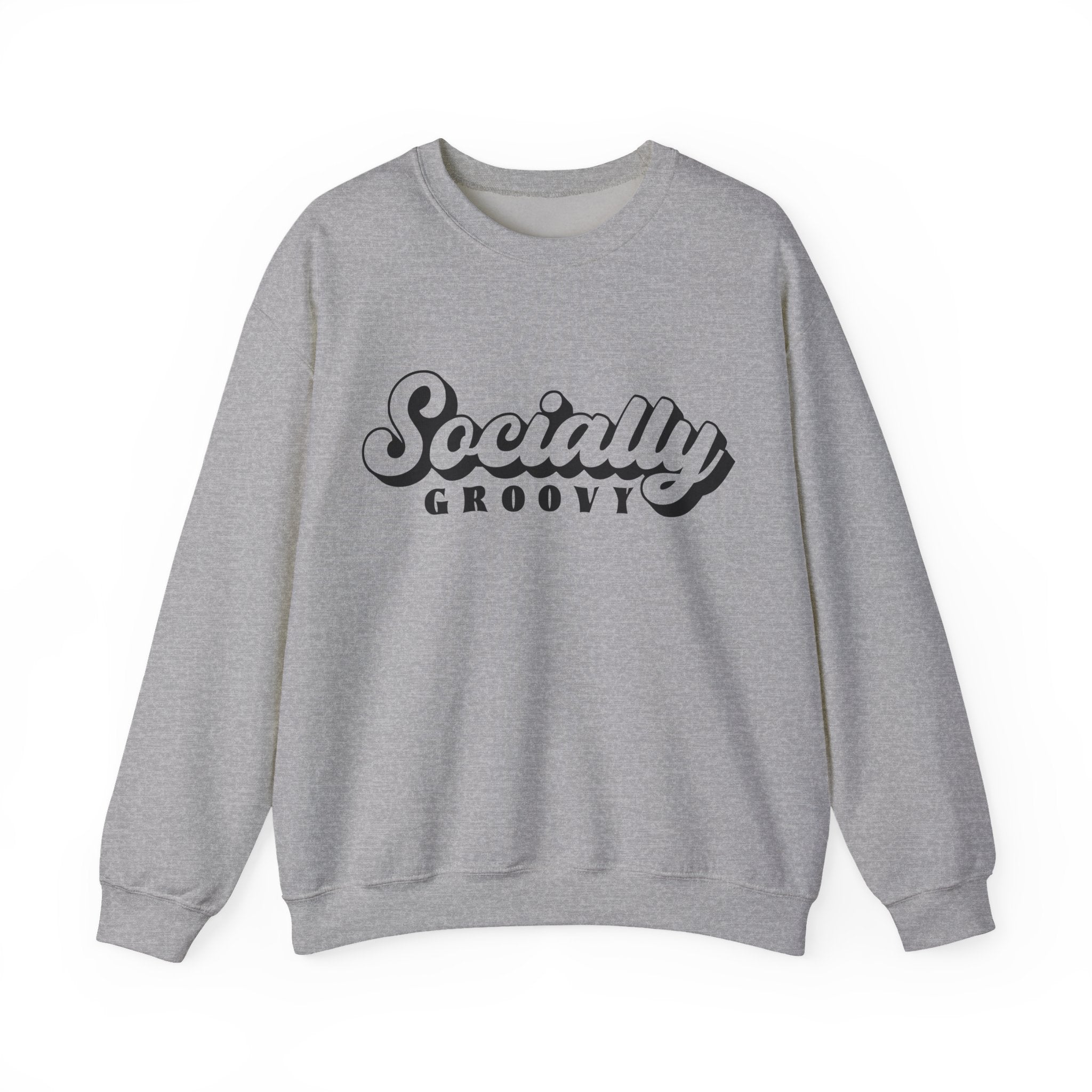 Socially Groovy Unisex Heavy Blend Crewneck Sweatshirt for Ultimate Comfort