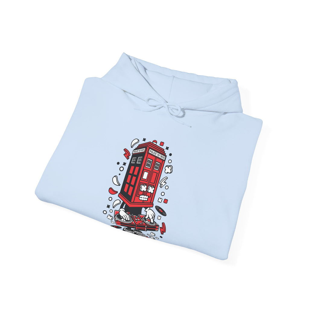 Police Box DJ Unisex Heavy Blend Hooded Sweatshirt for Ultimate Comfort