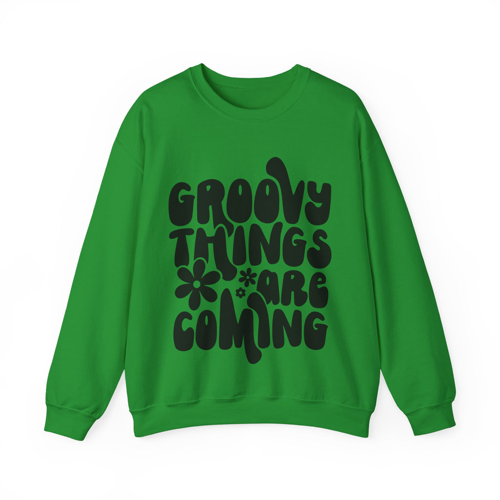 Groovy Things Are Coming Unisex Heavy Blend Crewneck Sweatshirt