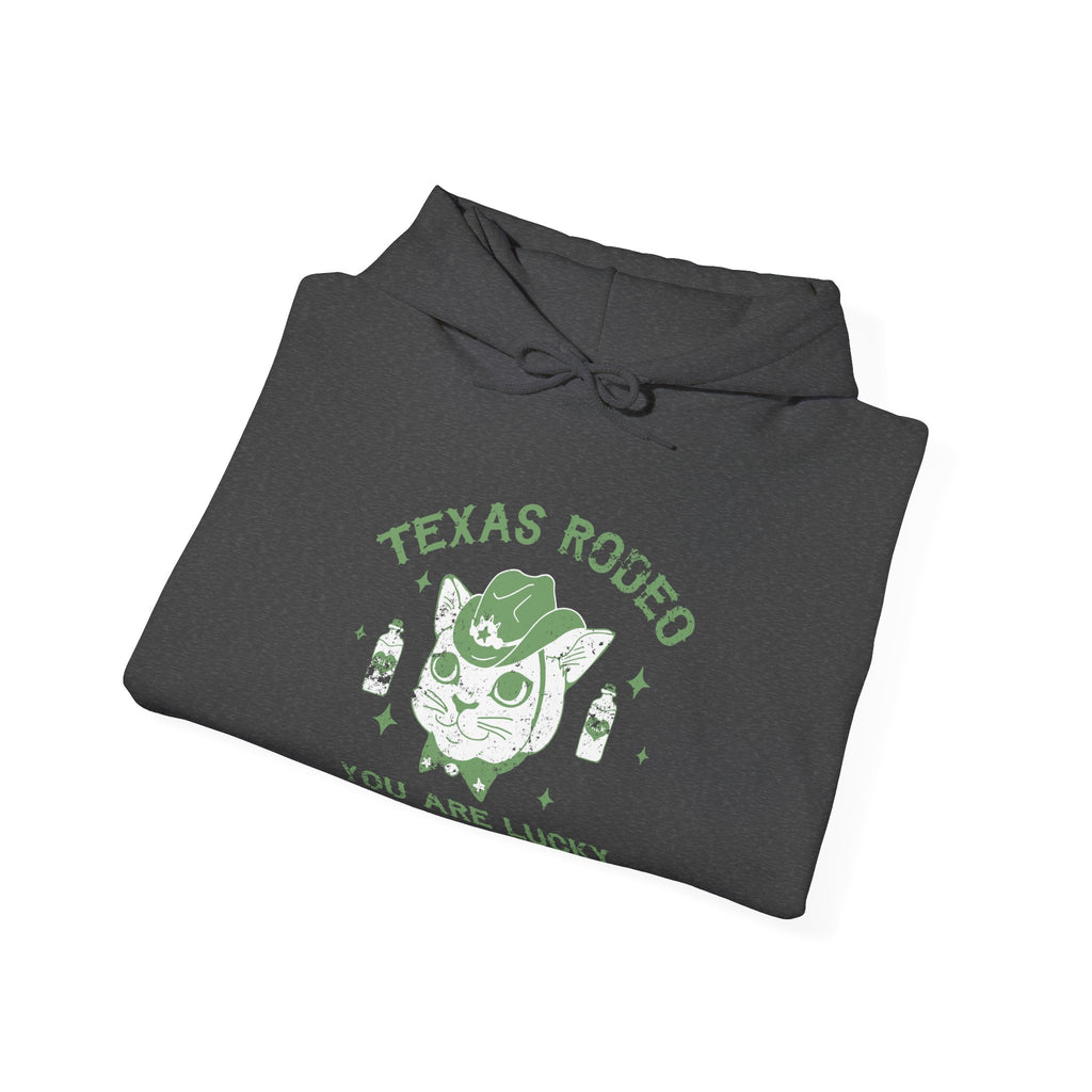 Texas Rodeo You Are Lucky American Cowboy Unisex Heavy Blend Hooded Sweatshirt