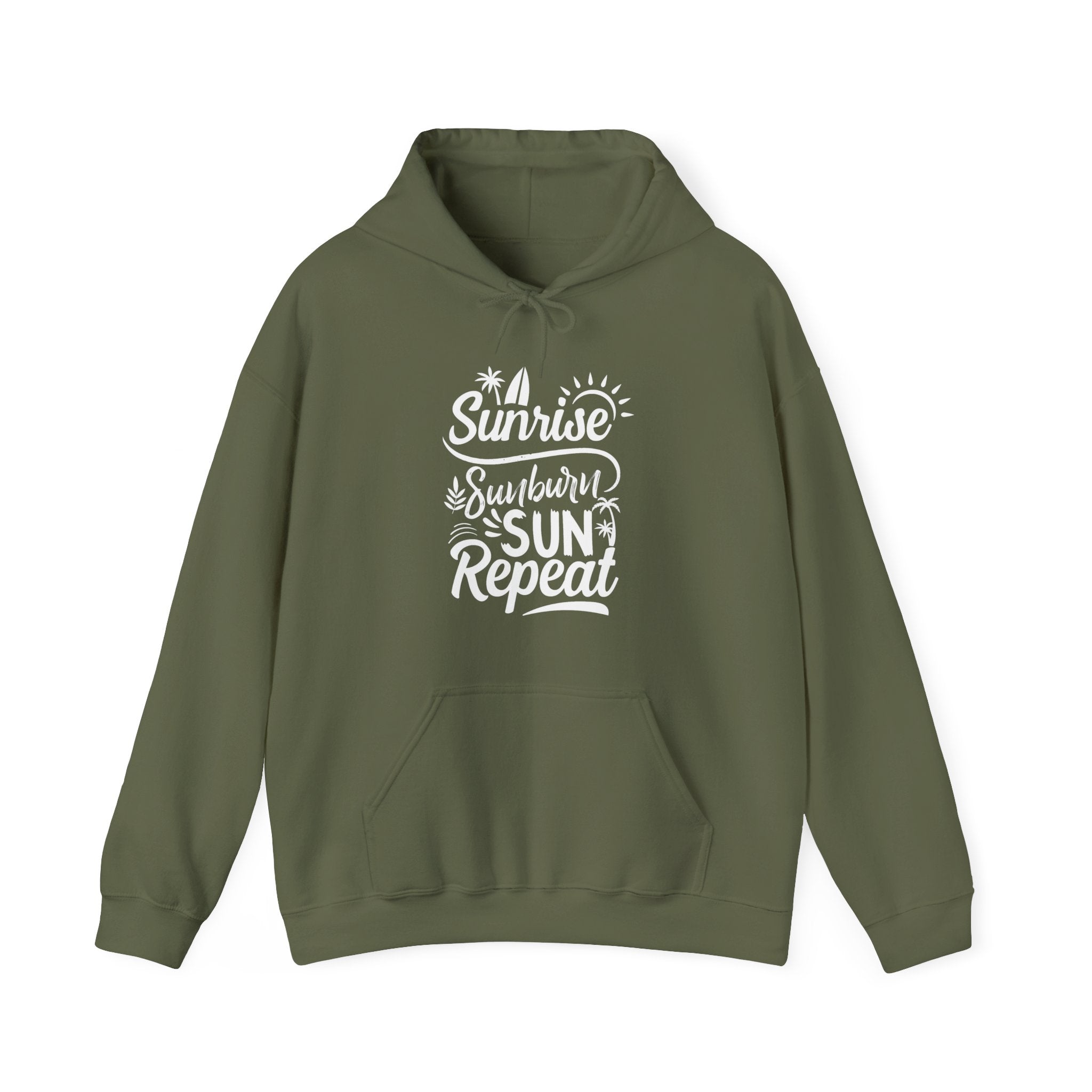 Sunrise Sunburn Sun Repeat Unisex Heavy Blend Hooded Sweatshirt