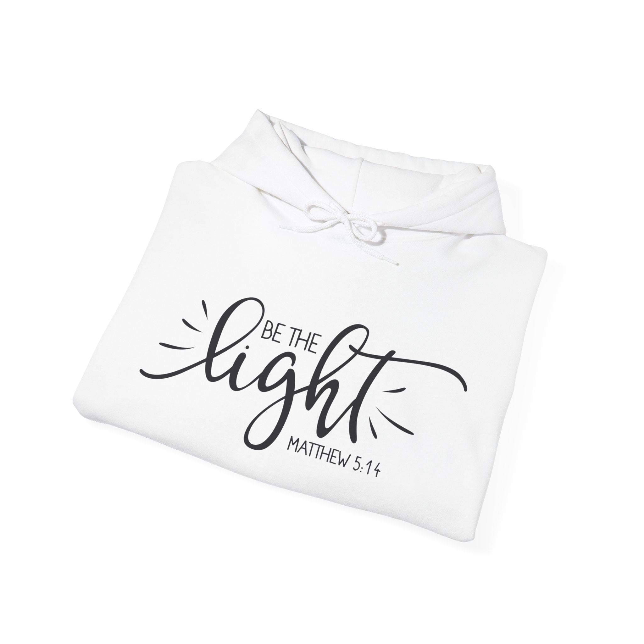 Be The Light Matthew 5 14 Unisex Heavy Blend Hooded Sweatshirt for Comfort and Warmth
