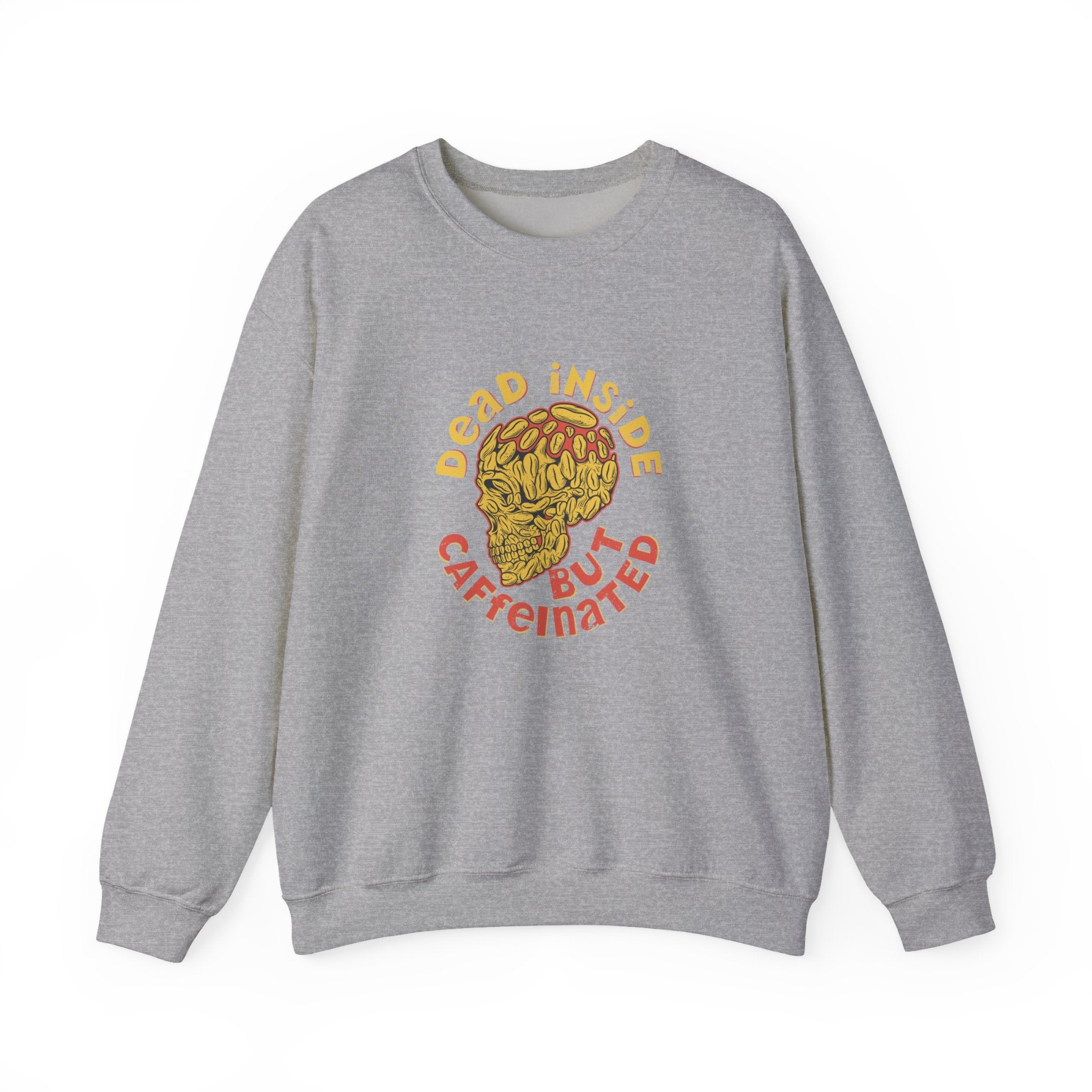 Dead Inside But Caffeinated Unisex Heavy Blend Crewneck Sweatshirt