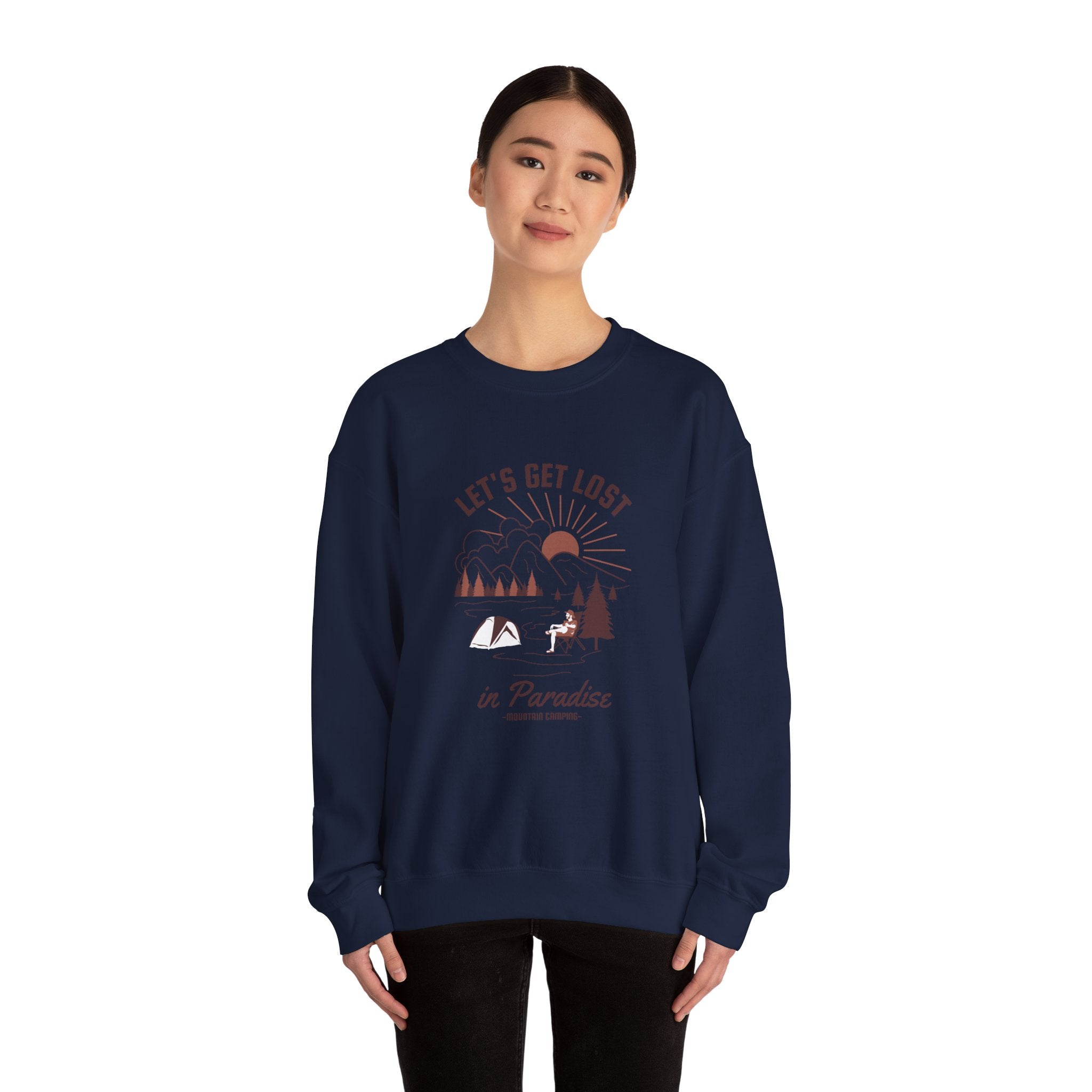 Lets Get Lost In Paradise Unisex Heavy Blend Crewneck Sweatshirt