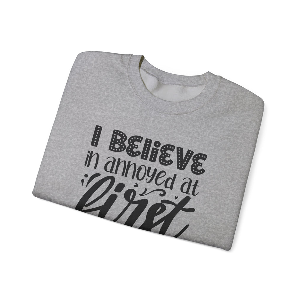 I Believe In Annoyed At First Sight Unisex Heavy Blend Crewneck Sweatshirt