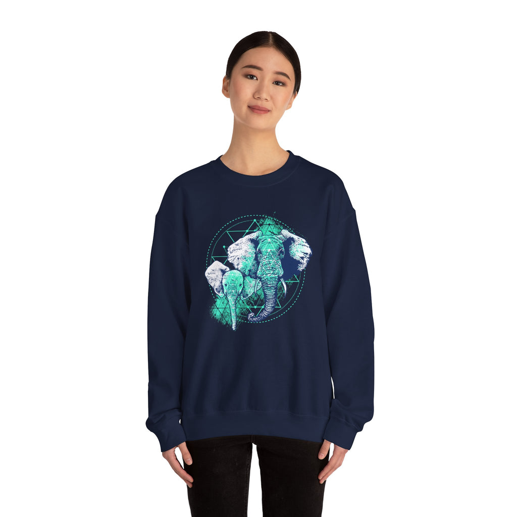 Elephant Unisex Heavy Blend Crewneck Sweatshirt for Ultimate Comfort and Style