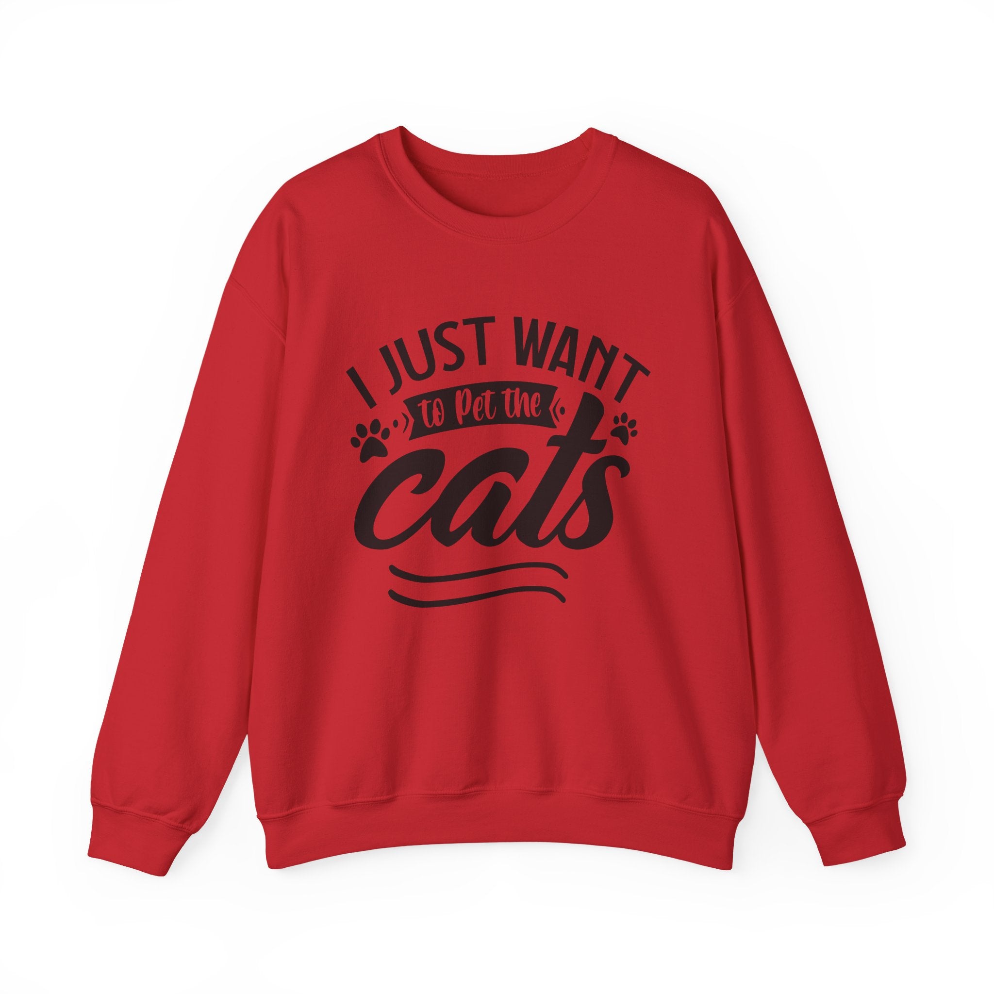 I Just Want To Pet The Cats Unisex Heavy Blend Crewneck Sweatshirt