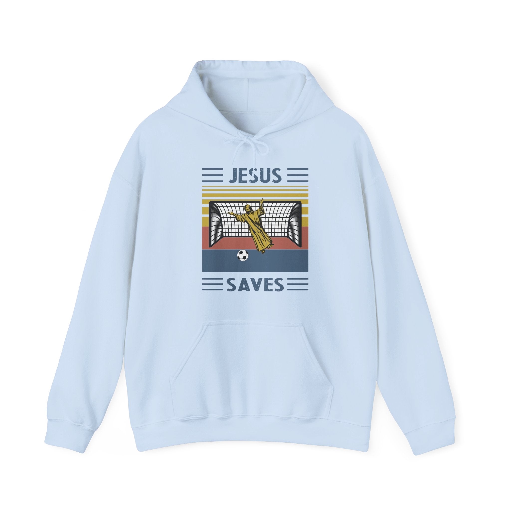 Jesus Saves Unisex Heavy Blend Hooded Sweatshirt for Cozy Comfort