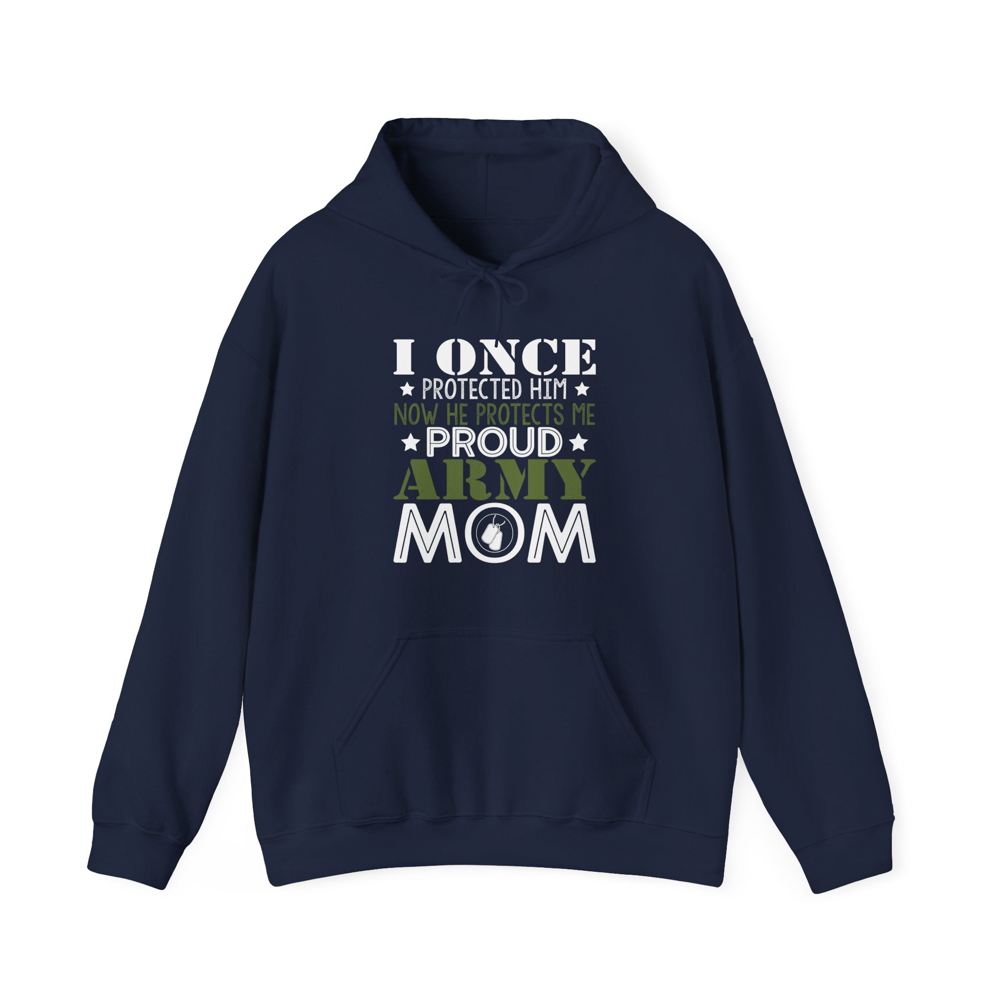 Proud Army Mom Unisex Heavy Blend Hooded Sweatshirt for Cold Days