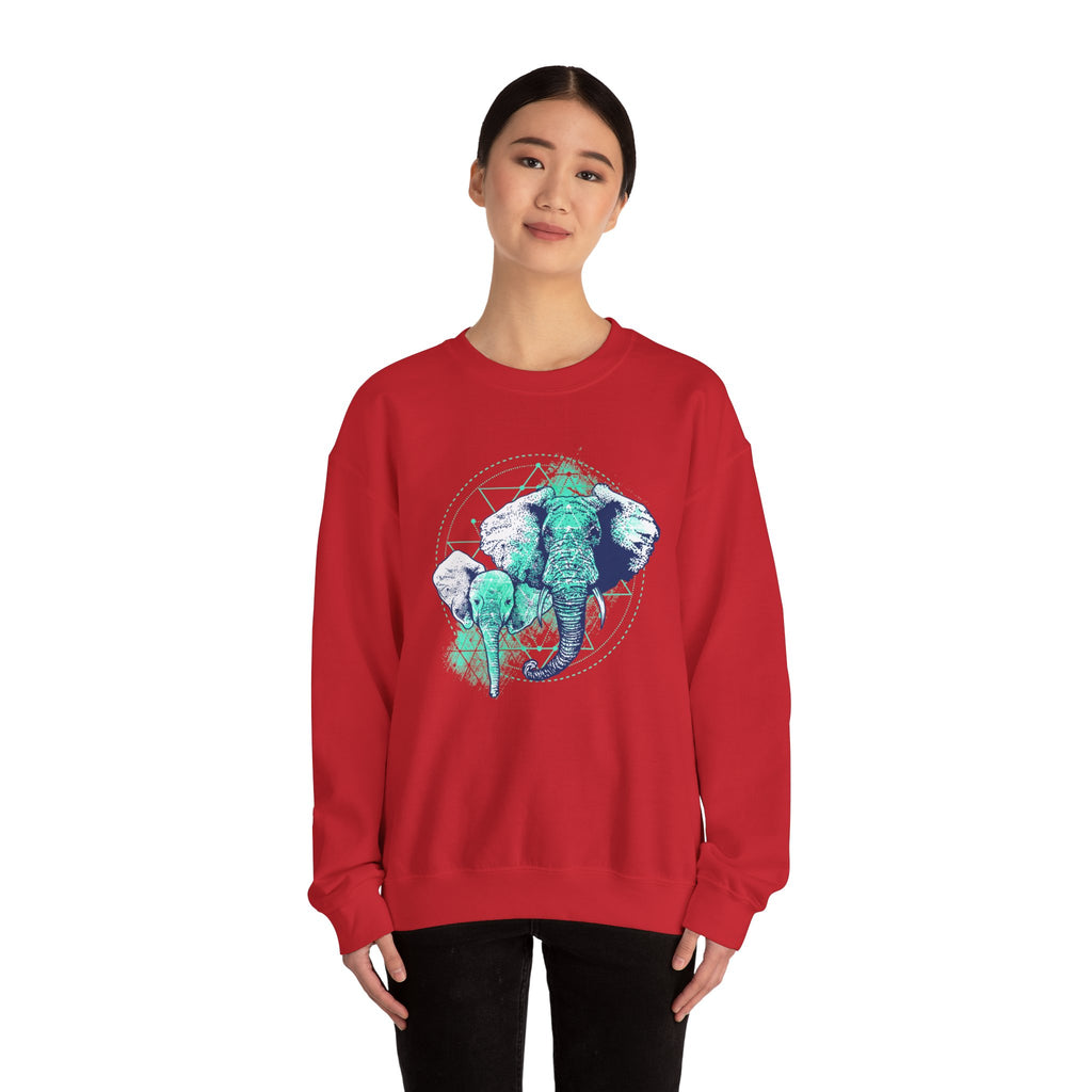 Elephant Unisex Heavy Blend Crewneck Sweatshirt for Ultimate Comfort and Style