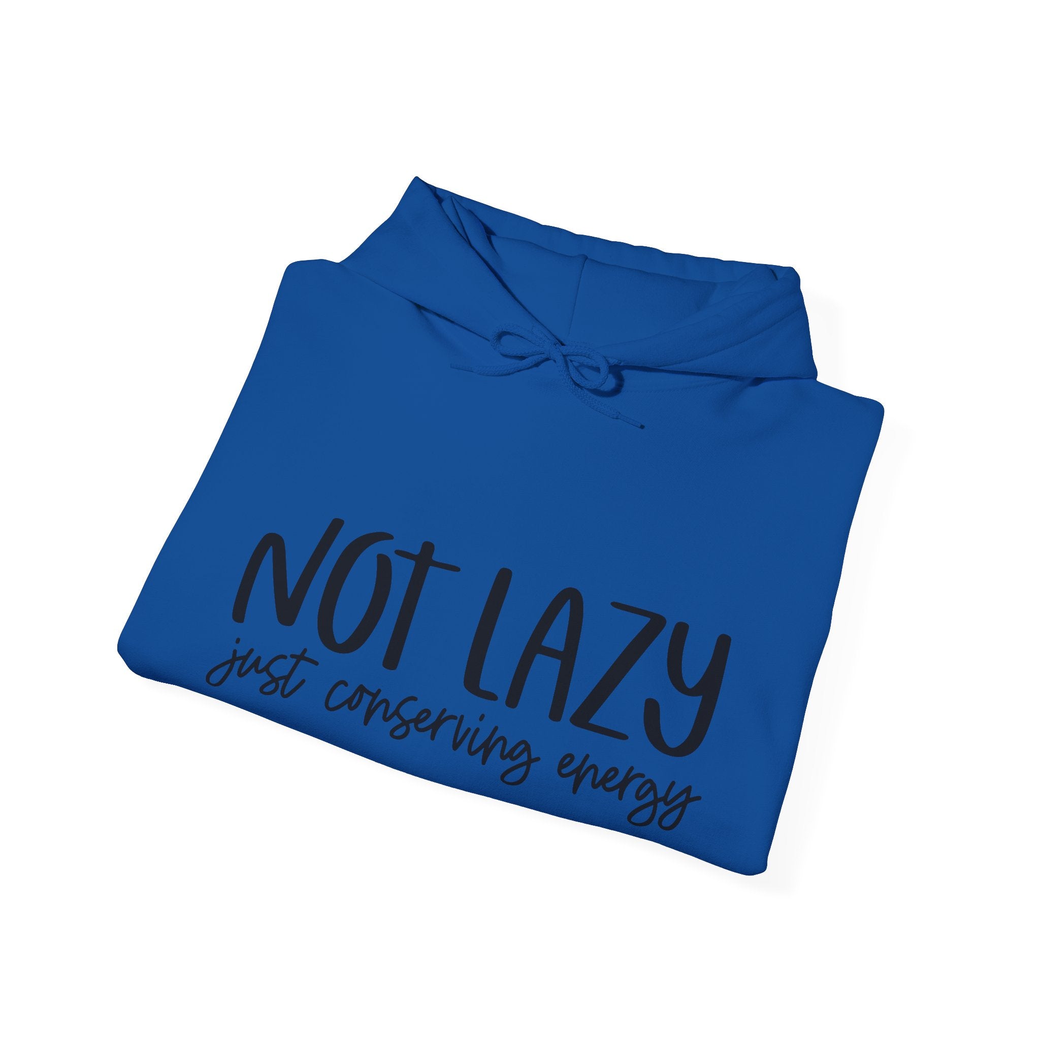 Not Lazy Just Conserving Energy Unisex Heavy Blend Hooded Sweatshirt