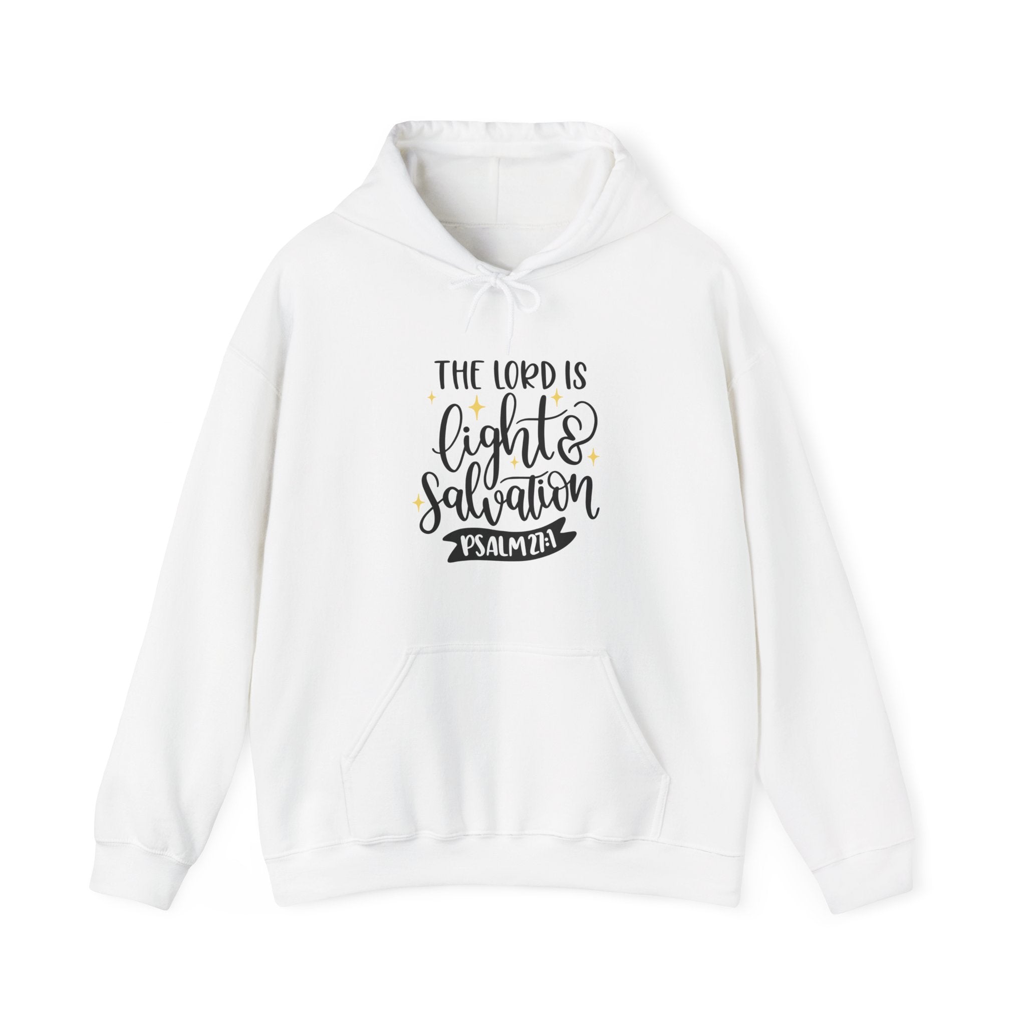 The Lord Is Light And Salvation Psalm 27 1 Unisex Heavy Blend Hooded Sweatshirt