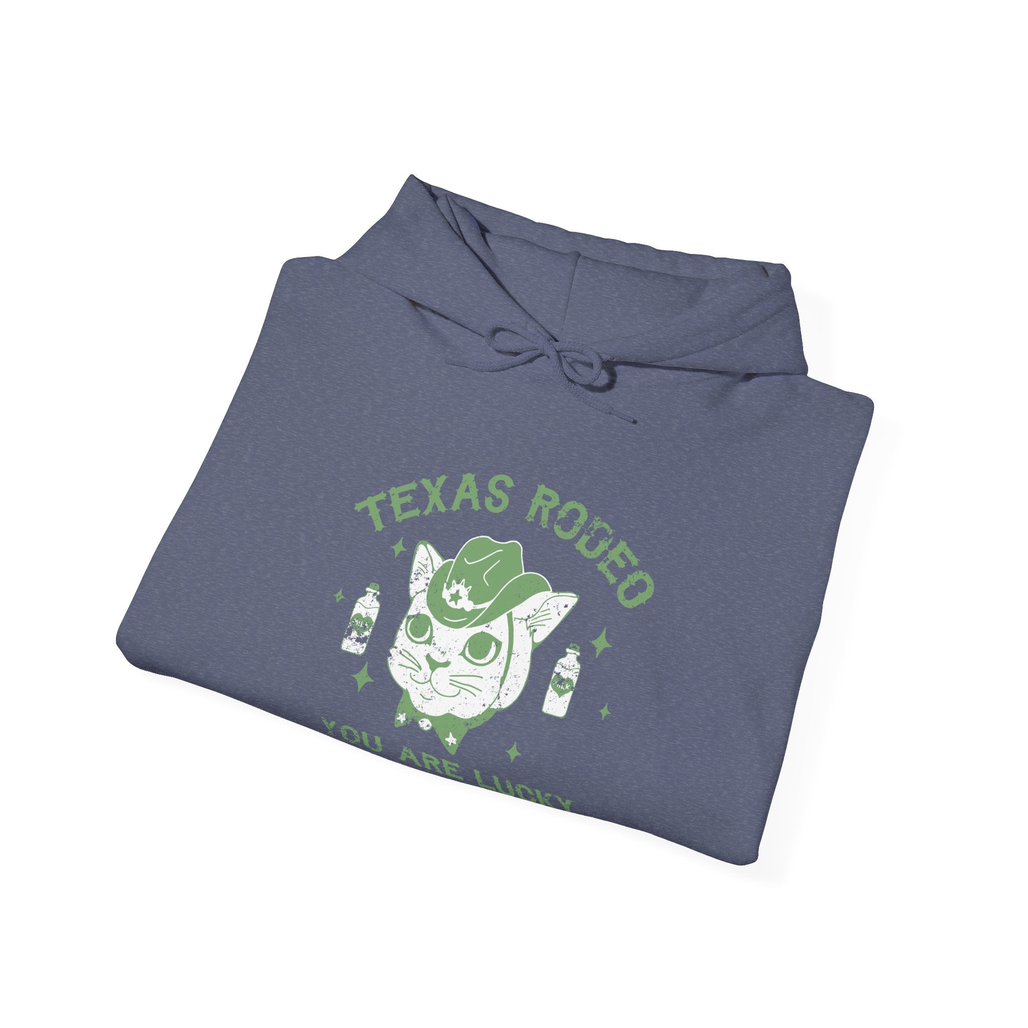 Texas Rodeo You Are Lucky American Cowboy Unisex Heavy Blend Hooded Sweatshirt