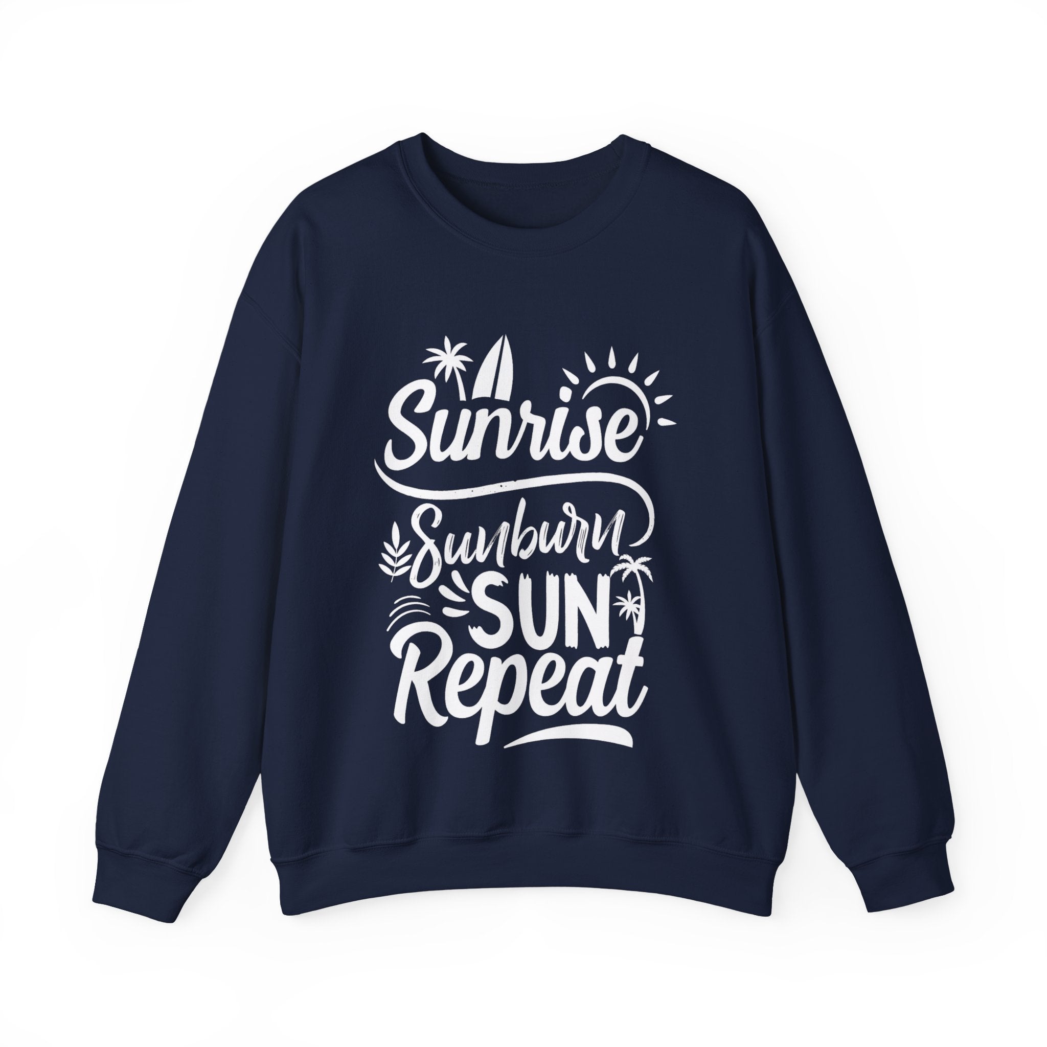 Sunrise Sunburn Sun Repeat Unisex Heavy Blend Crewneck Sweatshirt