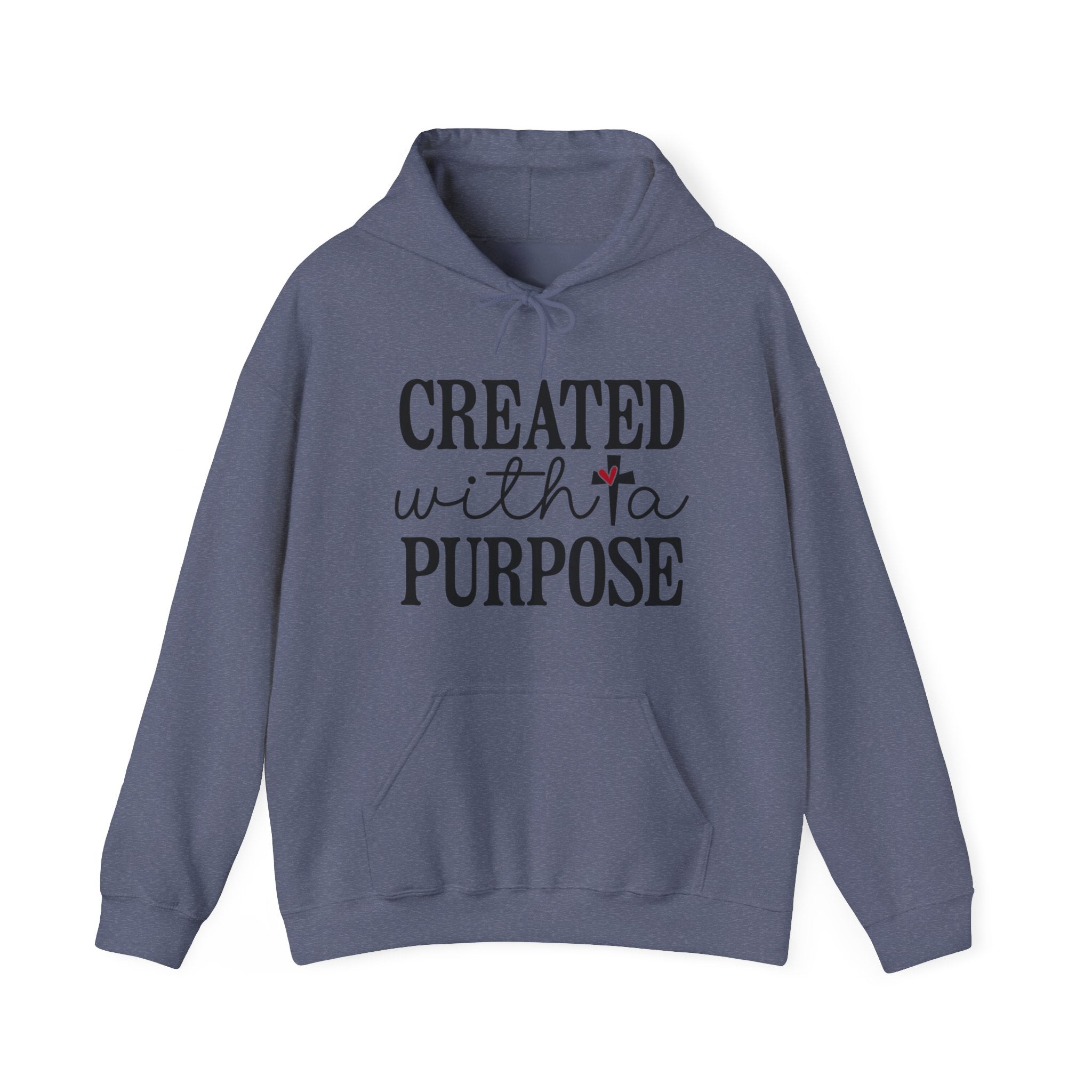 Created With A Purpose Unisex Heavy Blend Hooded Sweatshirt for Ultimate Comfort and Warmth