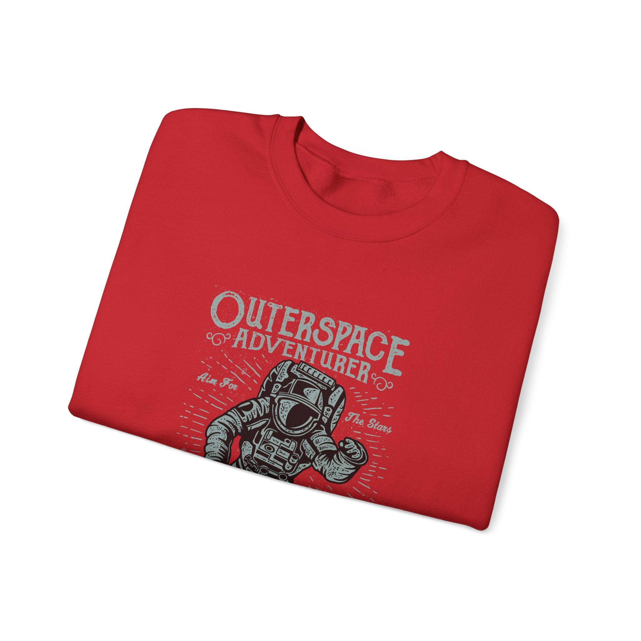 Outerspace Adventurer Astronaut Unisex Heavy Blend Crewneck Sweatshirt