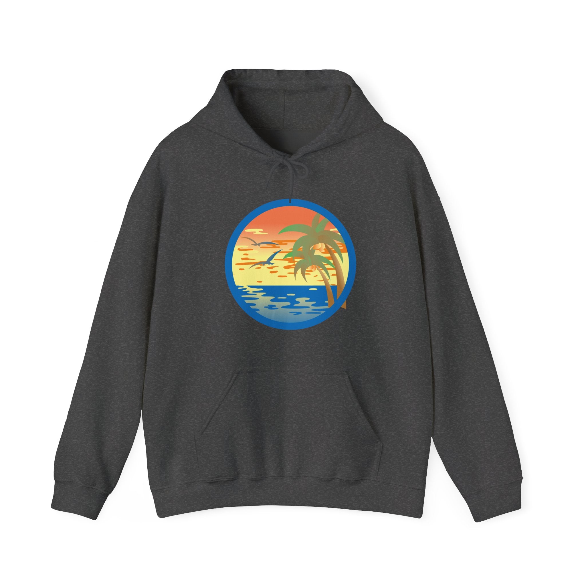 Colored Sunset Beach Unisex Heavy Blend Hooded Sweatshirt