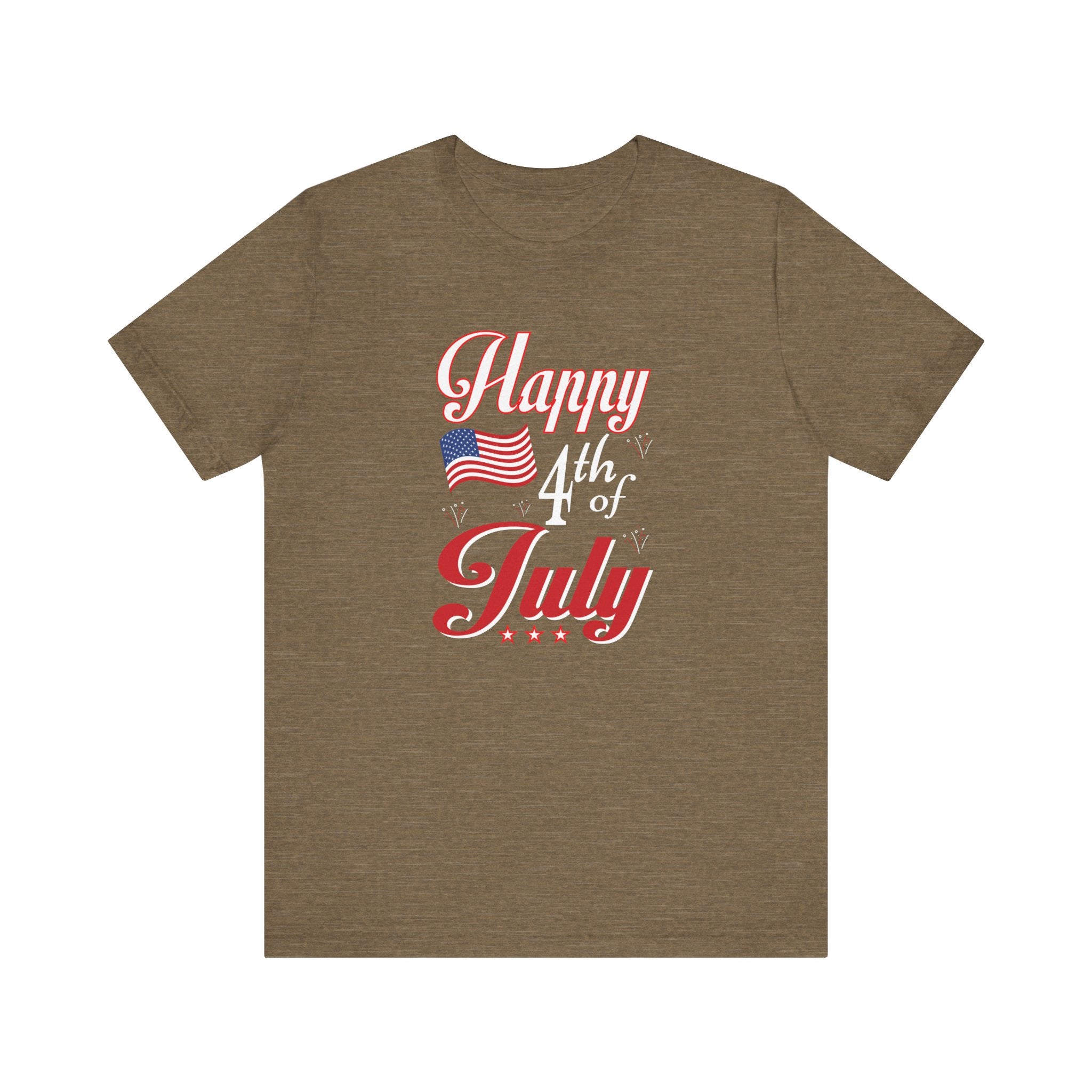 Happy 4th Of July Fireworks Unisex Short Sleeve Tee