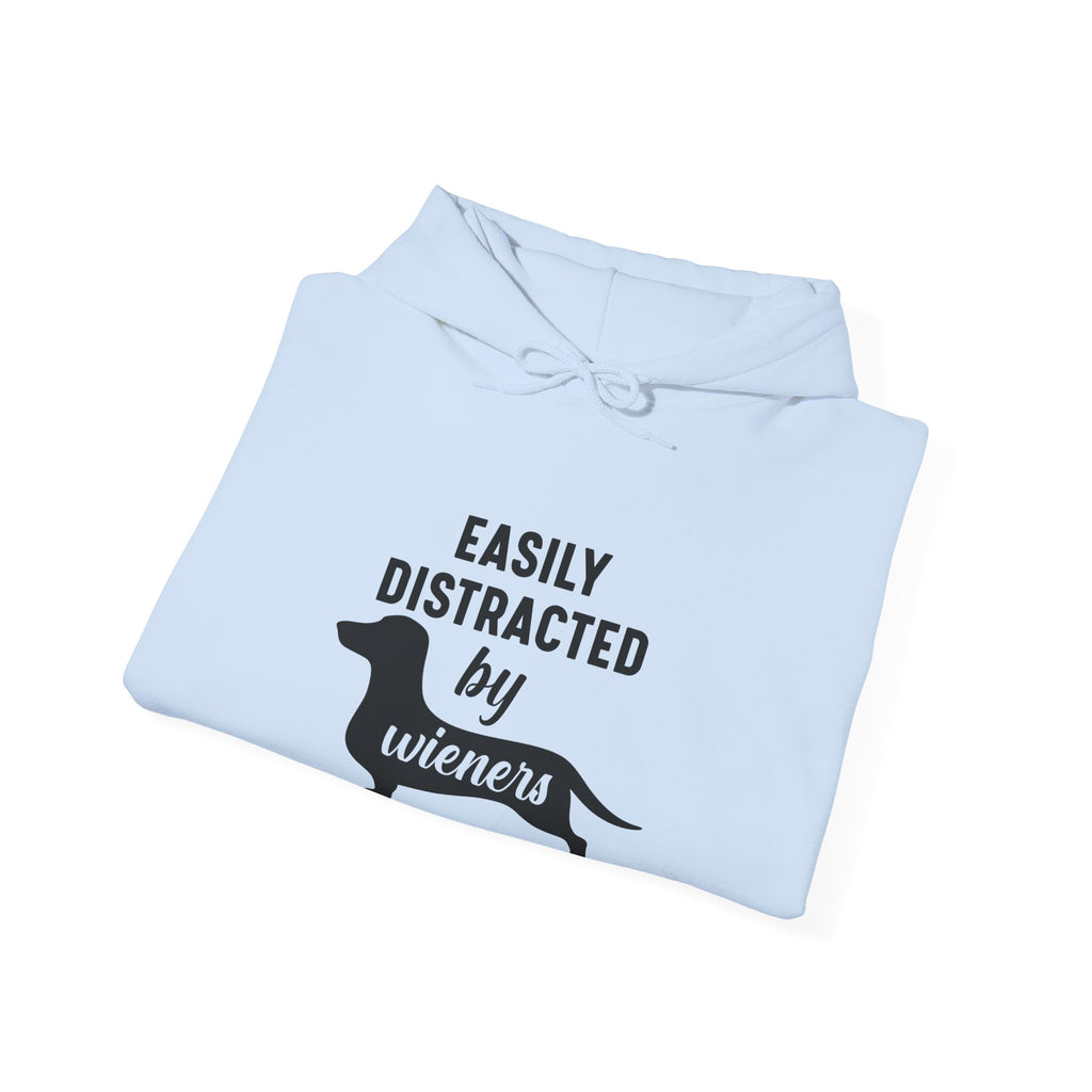 Easily Distracted By Wieners Unisex Heavy Blend Hooded Sweatshirt