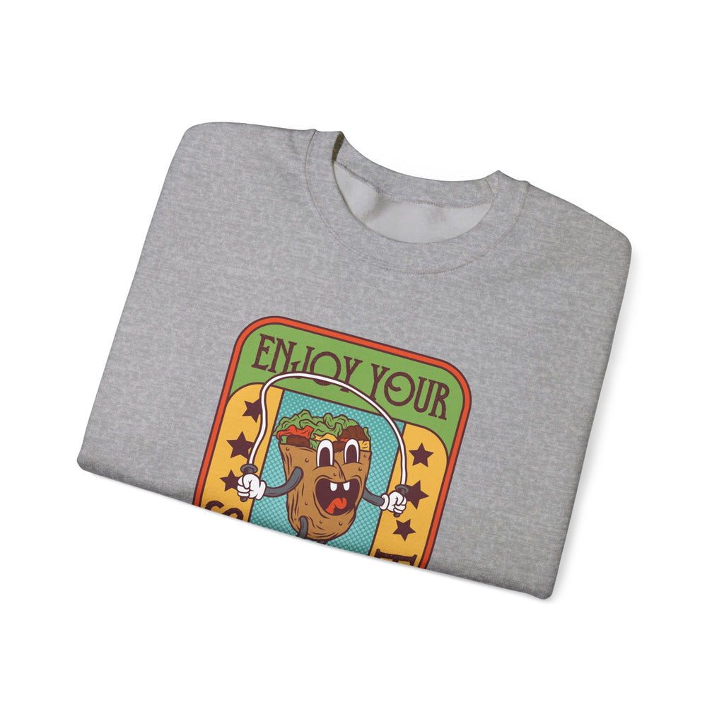Enjoy Your Tasty Shawarma Unisex Heavy Blend Crewneck Sweatshirt