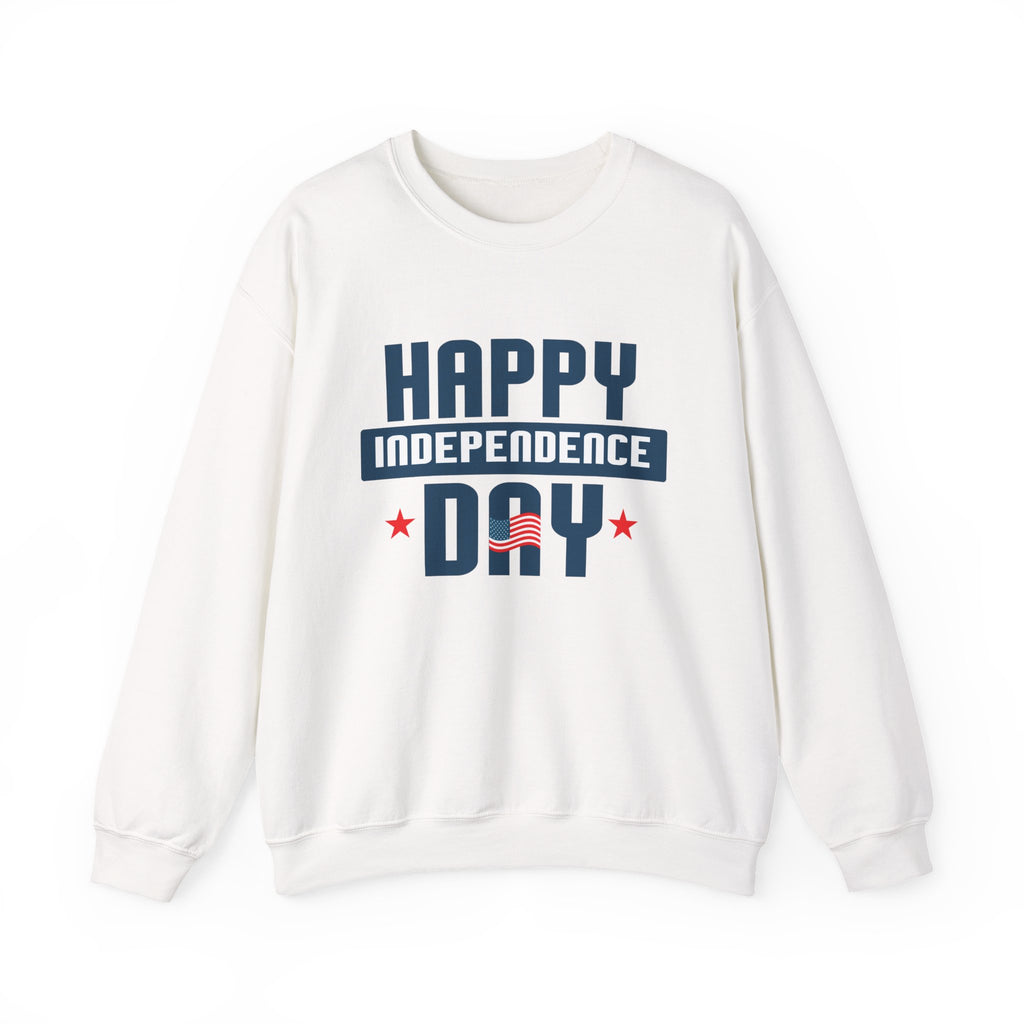 Happy Independence Day Blue Unisex Heavy Blend Crewneck Sweatshirt