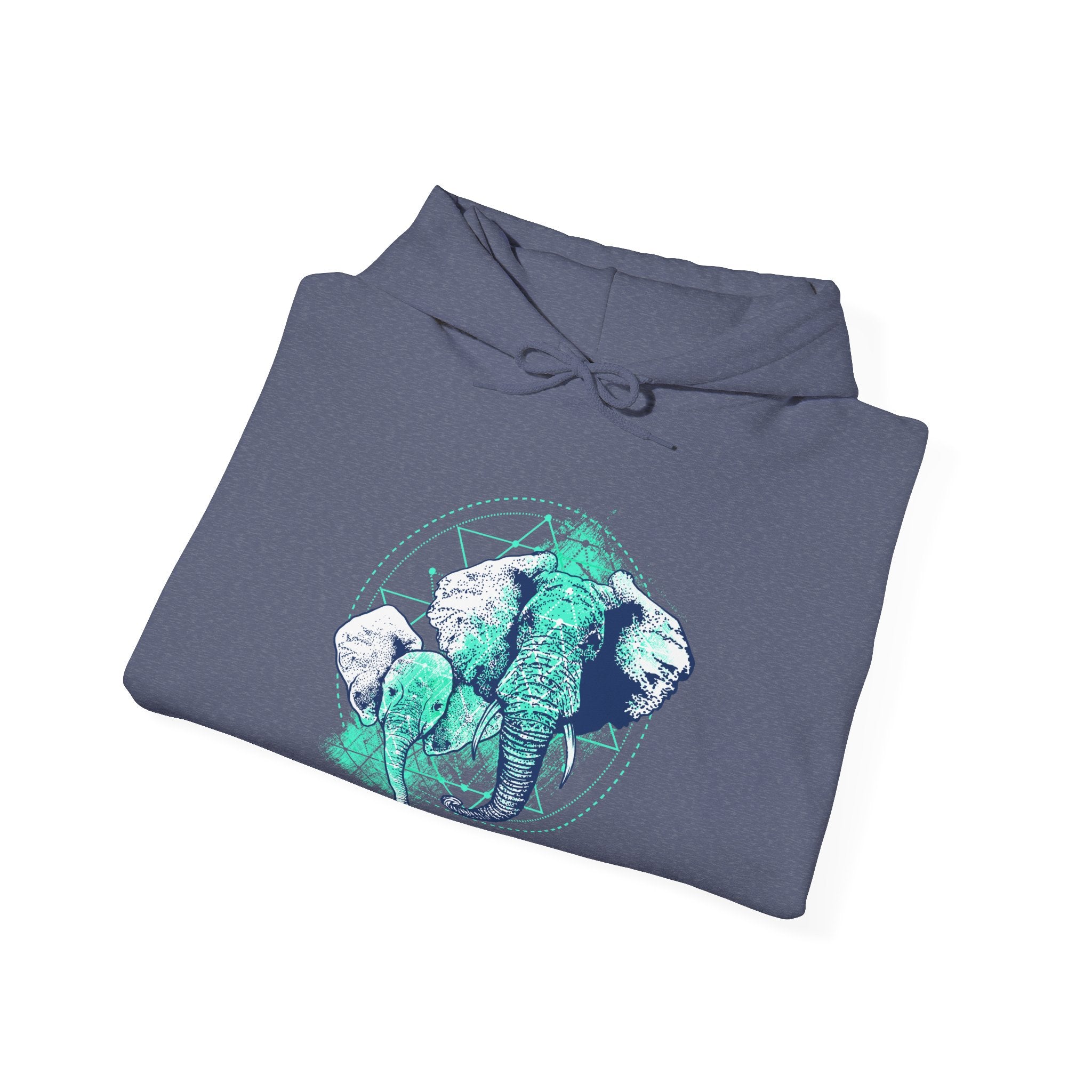Elephant Unisex Heavy Blend Hooded Sweatshirt for Ultimate Comfort and Warmth