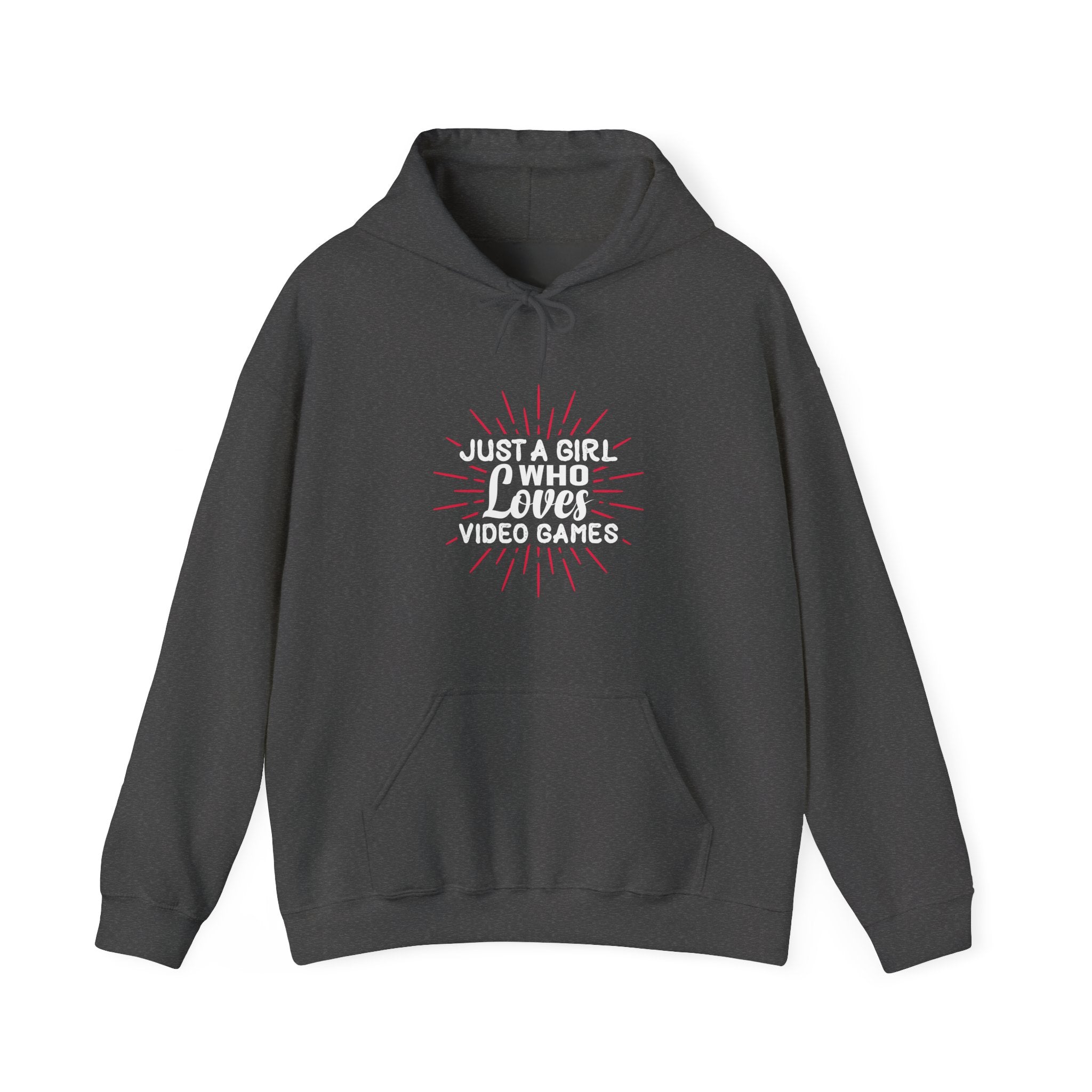 Just A Girl Who Loves Video Games Unisex Heavy Blend Hooded Sweatshirt