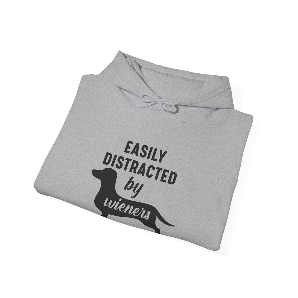 Easily Distracted By Wieners Unisex Heavy Blend Hooded Sweatshirt