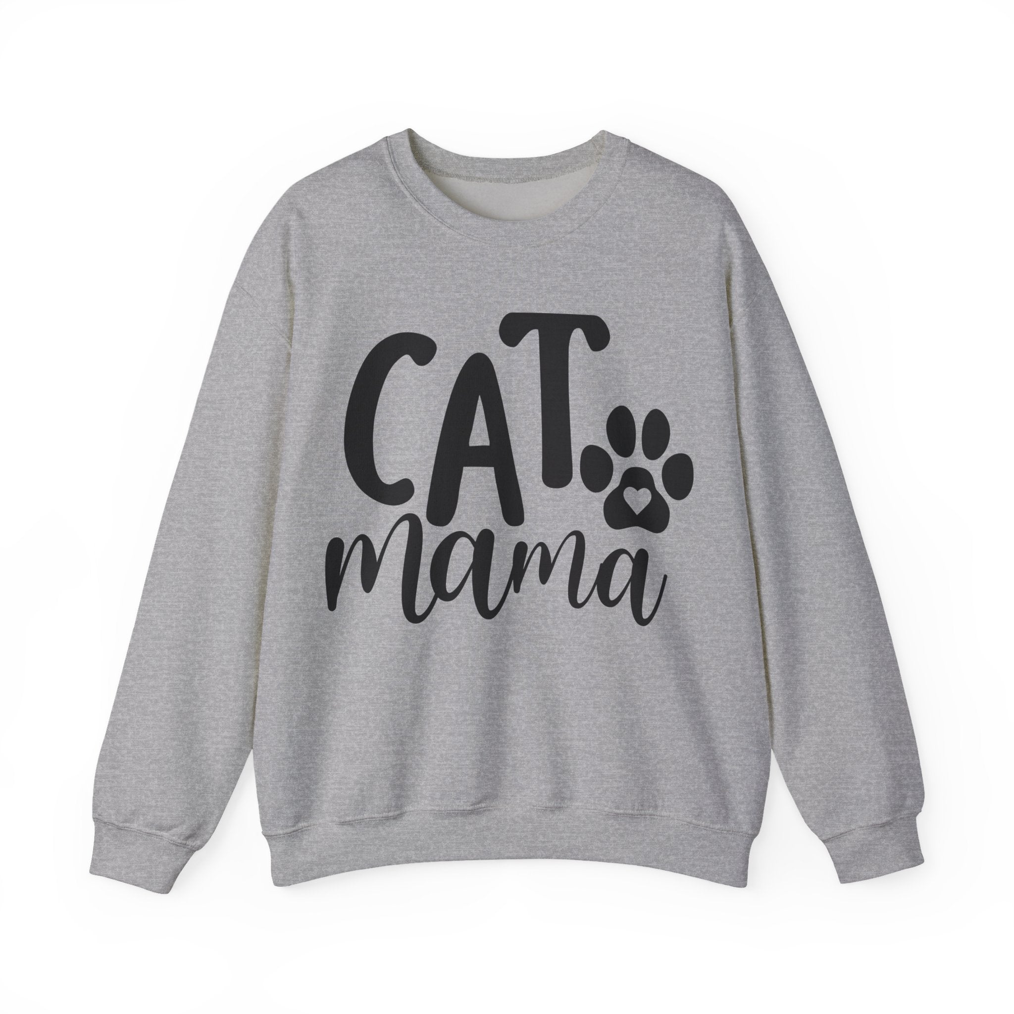 Cat Mama Unisex Heavy Blend Crewneck Sweatshirt for Ultimate Comfort