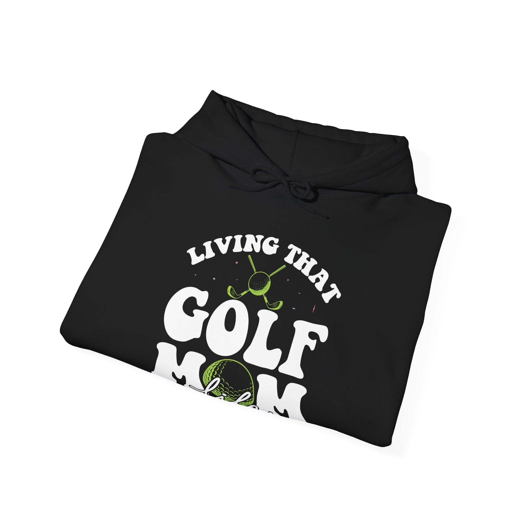 Living That Golf Mom Life Blend Unisex Heavy Hooded Sweatshirt