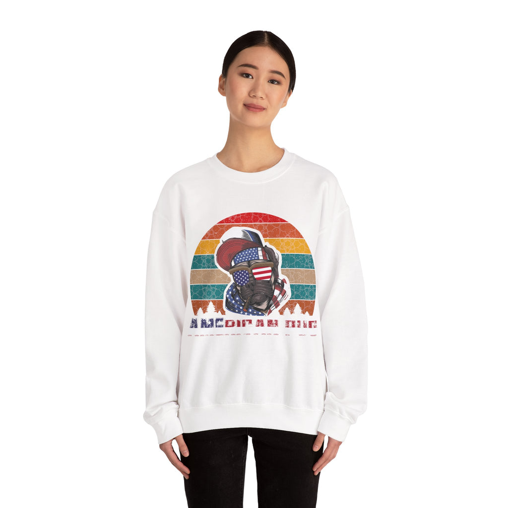 American Pug Unisex Heavy Blend Crewneck Sweatshirt for Ultimate Comfort