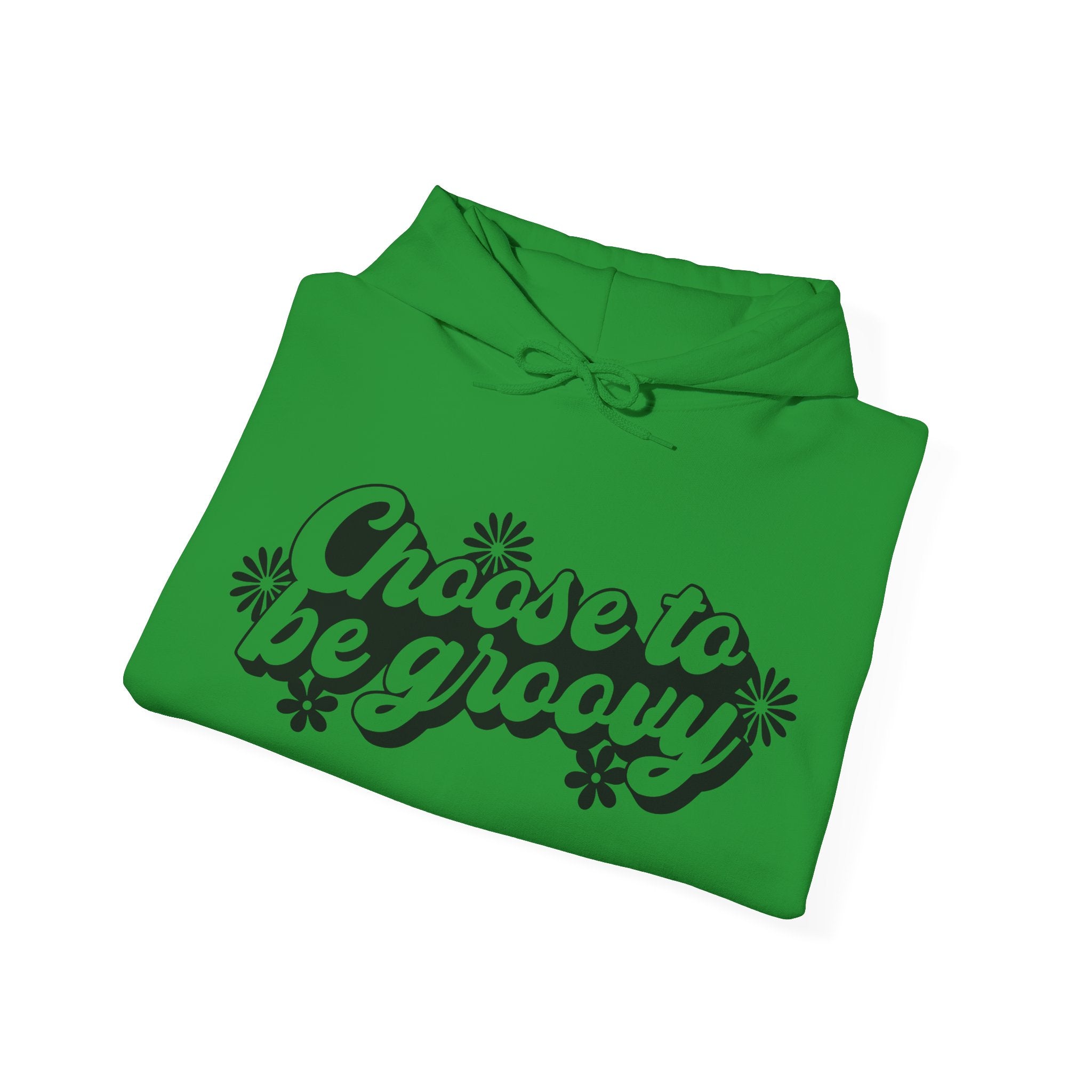 Choose To Be Groovy Flowers Unisex Heavy Blend Hooded Sweatshirt For Ultimate Comfort