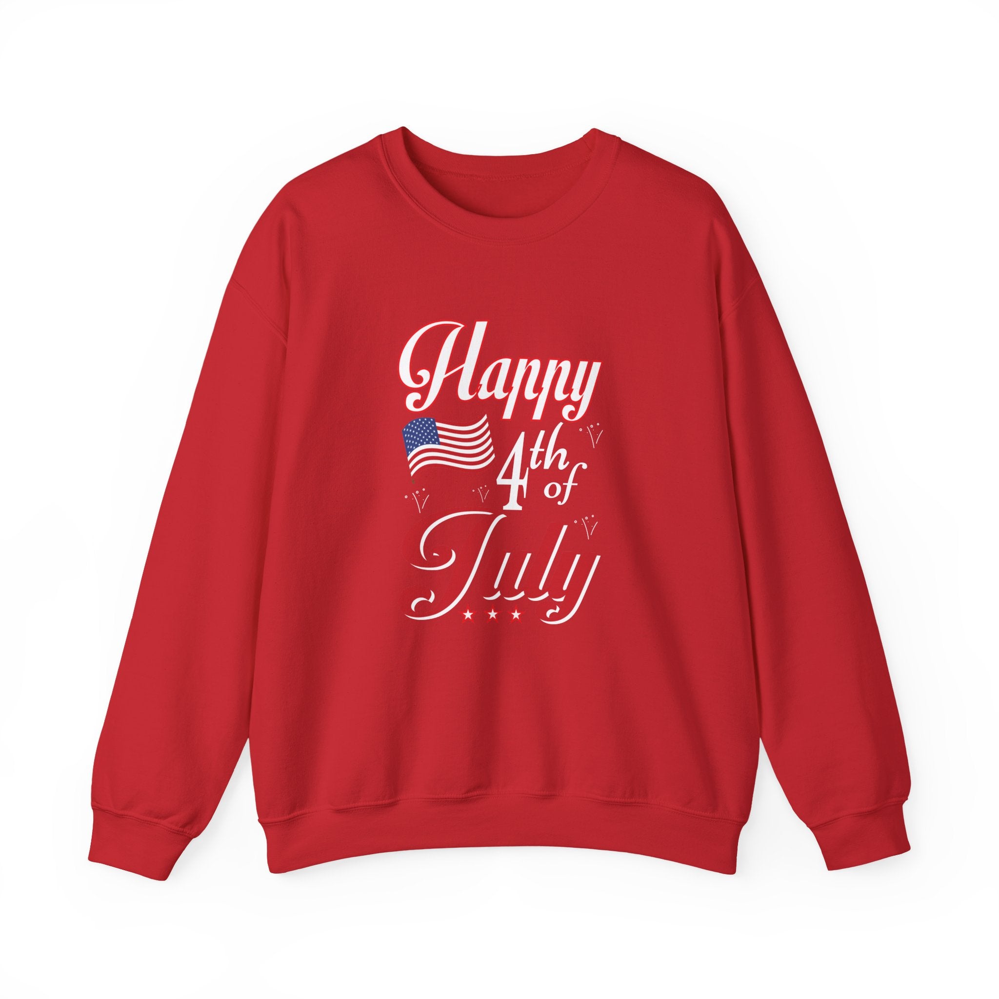 Happy 4th Of July Fireworks Unisex Heavy Blend Crewneck Sweatshirt