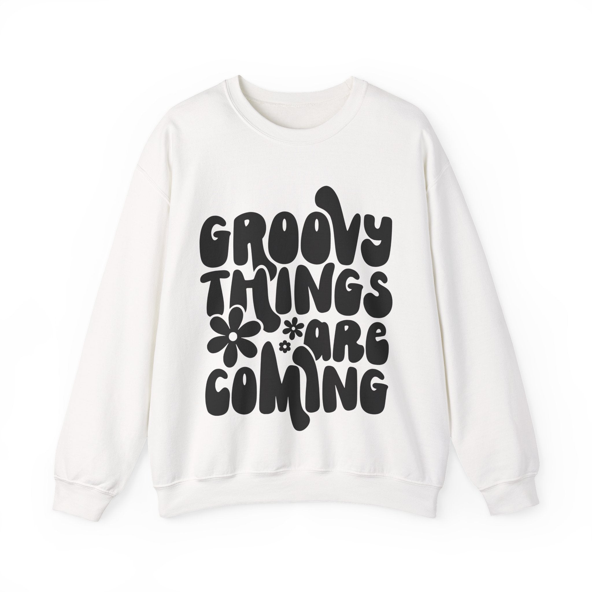 Groovy Things Are Coming Unisex Heavy Blend Crewneck Sweatshirt
