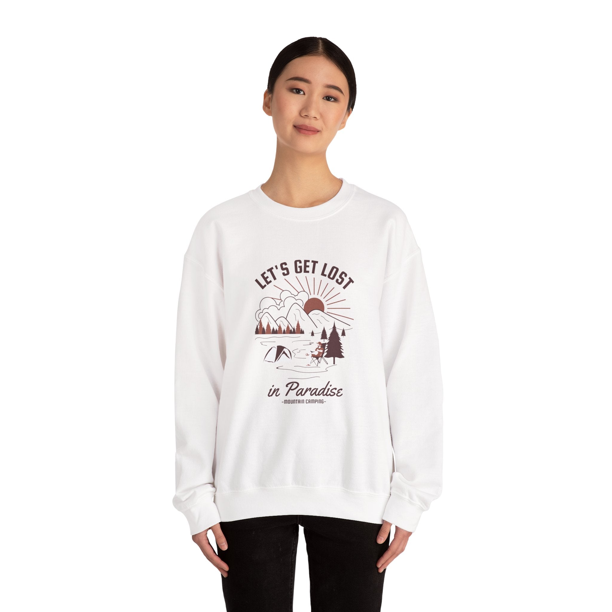 Lets Get Lost In Paradise Unisex Heavy Blend Crewneck Sweatshirt