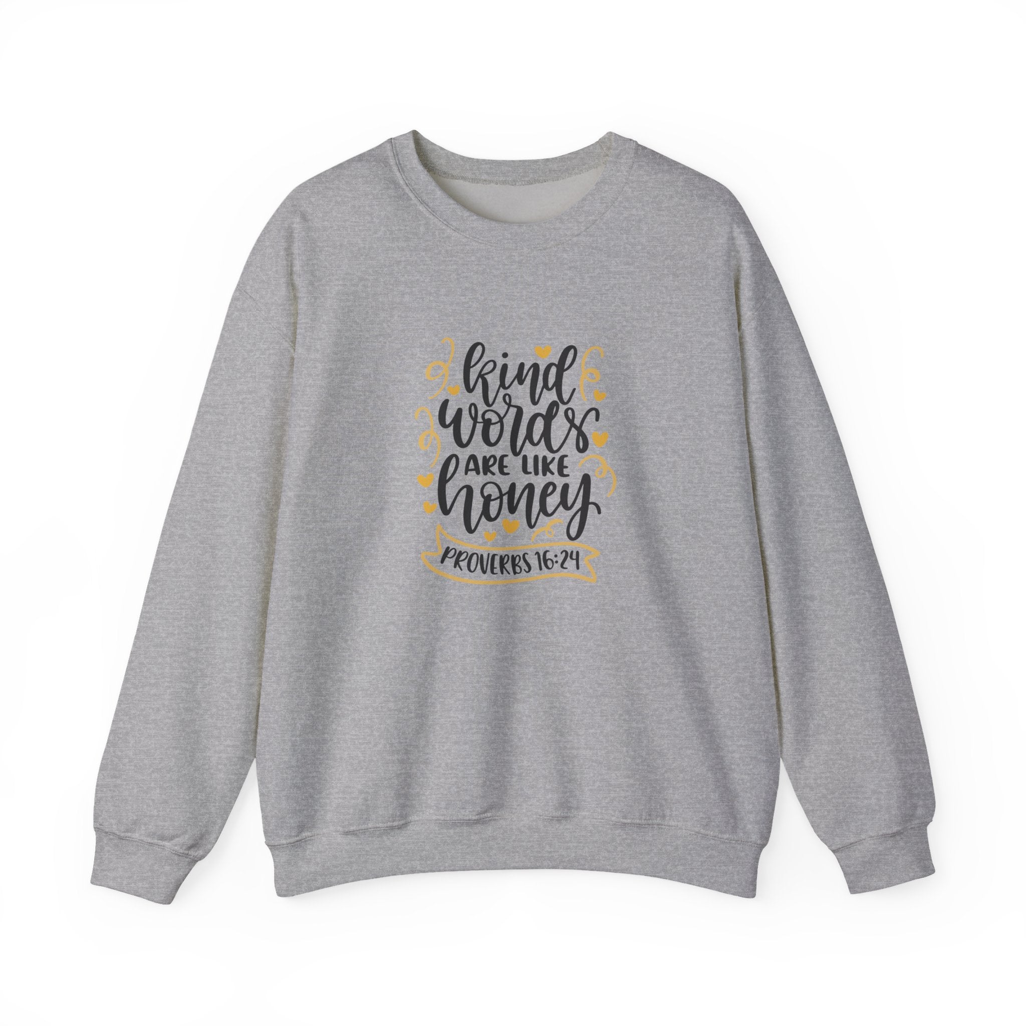 Kinds Words Are Like Honey Proverbs 16 24 Unisex Heavy Blend Crewneck Sweatshirt