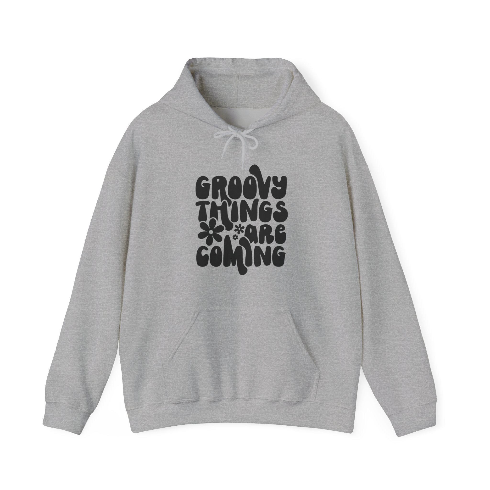 Groovy Things Are Coming Unisex Heavy Blend Hooded Sweatshirt for Cozy Comfort