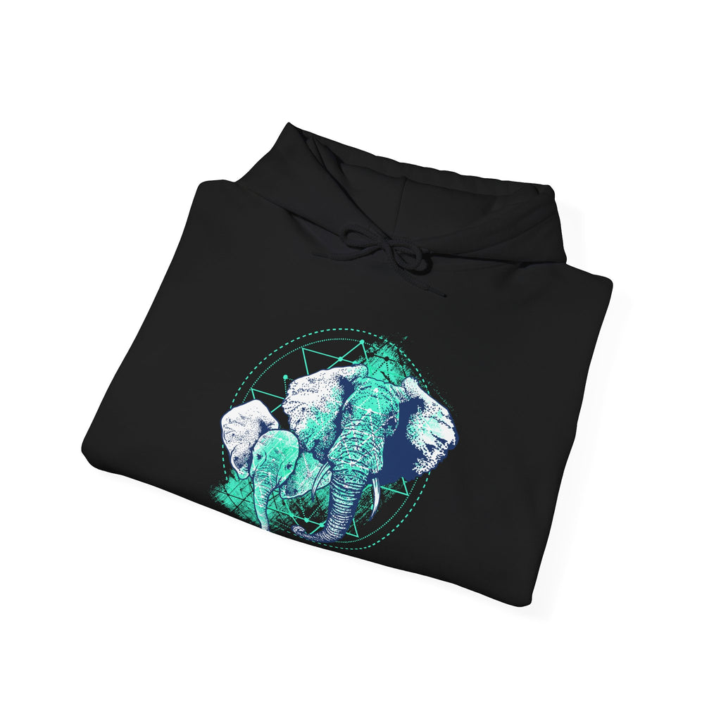 Elephant Unisex Heavy Blend Hooded Sweatshirt for Ultimate Comfort and Warmth