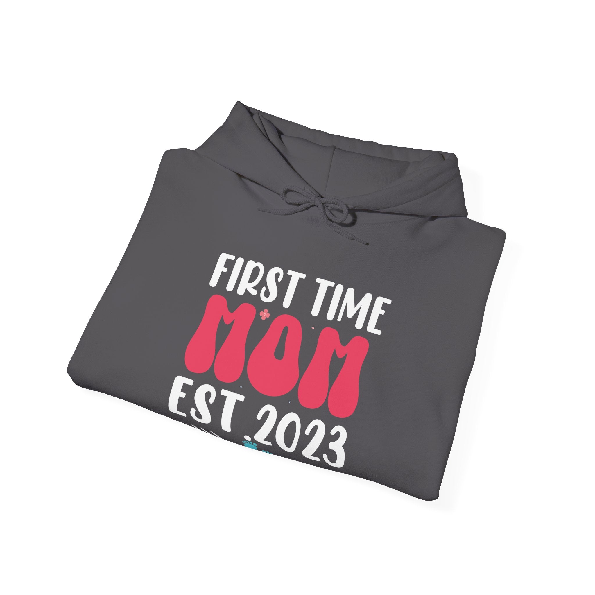 First Time Mom Established 2023 Unisex Heavy Blend Hooded Sweatshirt
