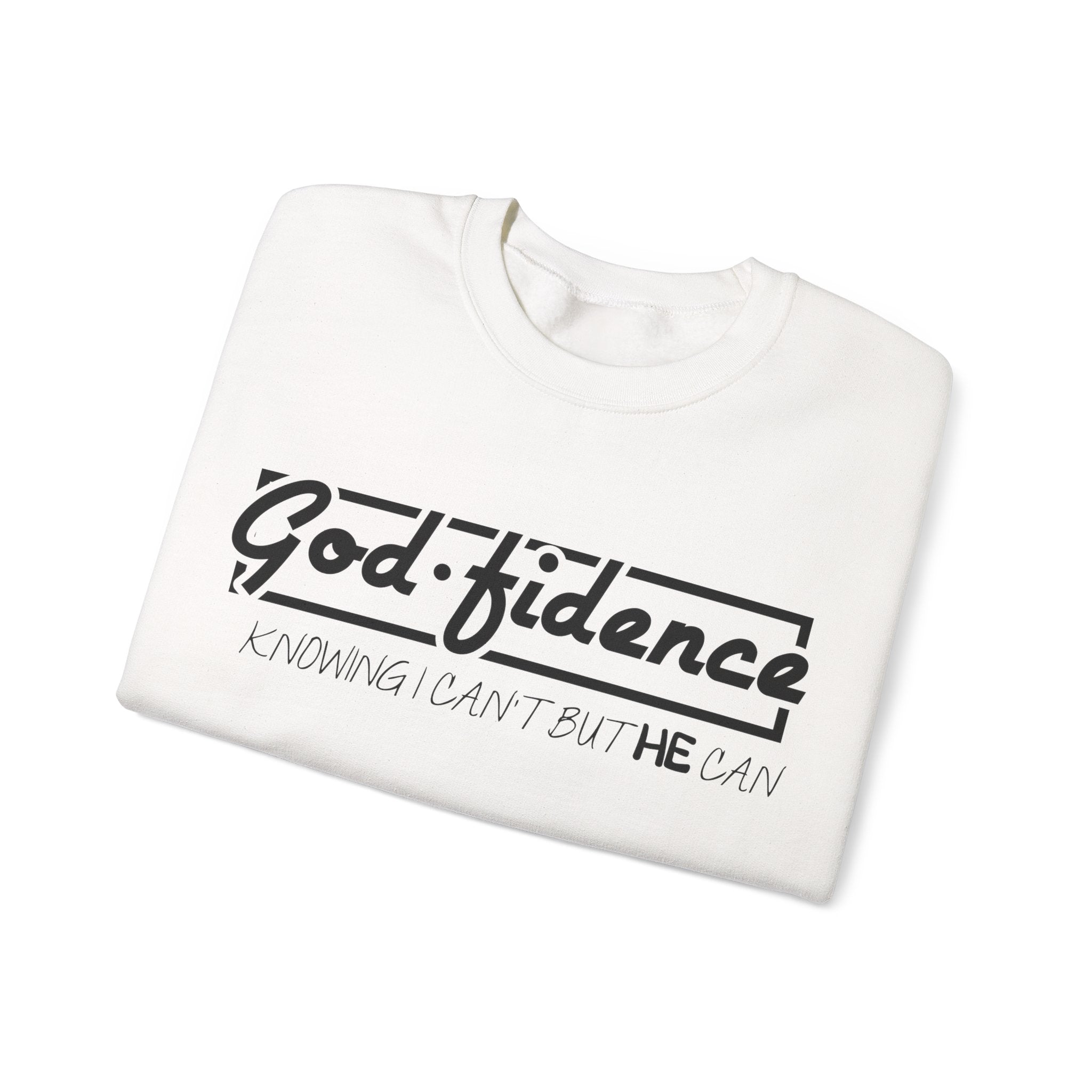 God Fidence Unisex Heavy Blend Crewneck Sweatshirt for Ultimate Comfort and Style