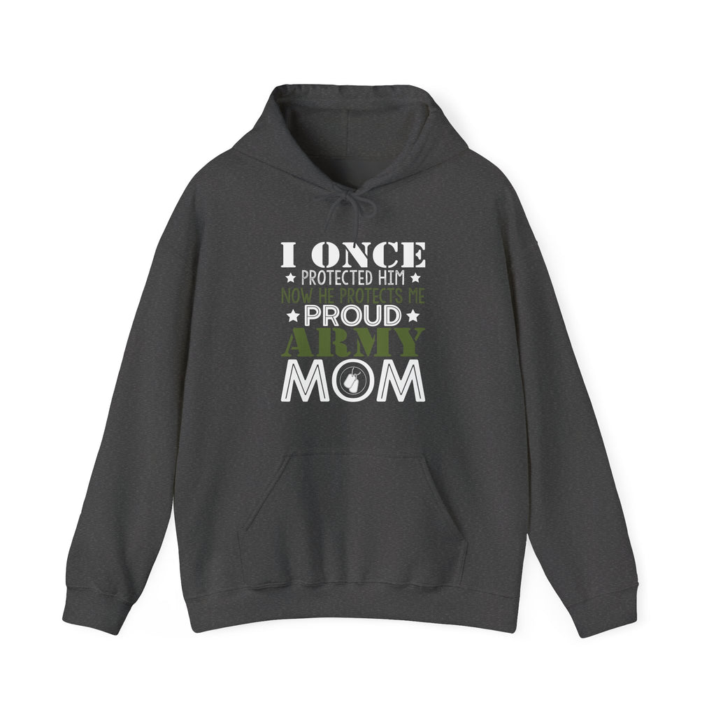 Proud Army Mom Unisex Heavy Blend Hooded Sweatshirt for Cold Days