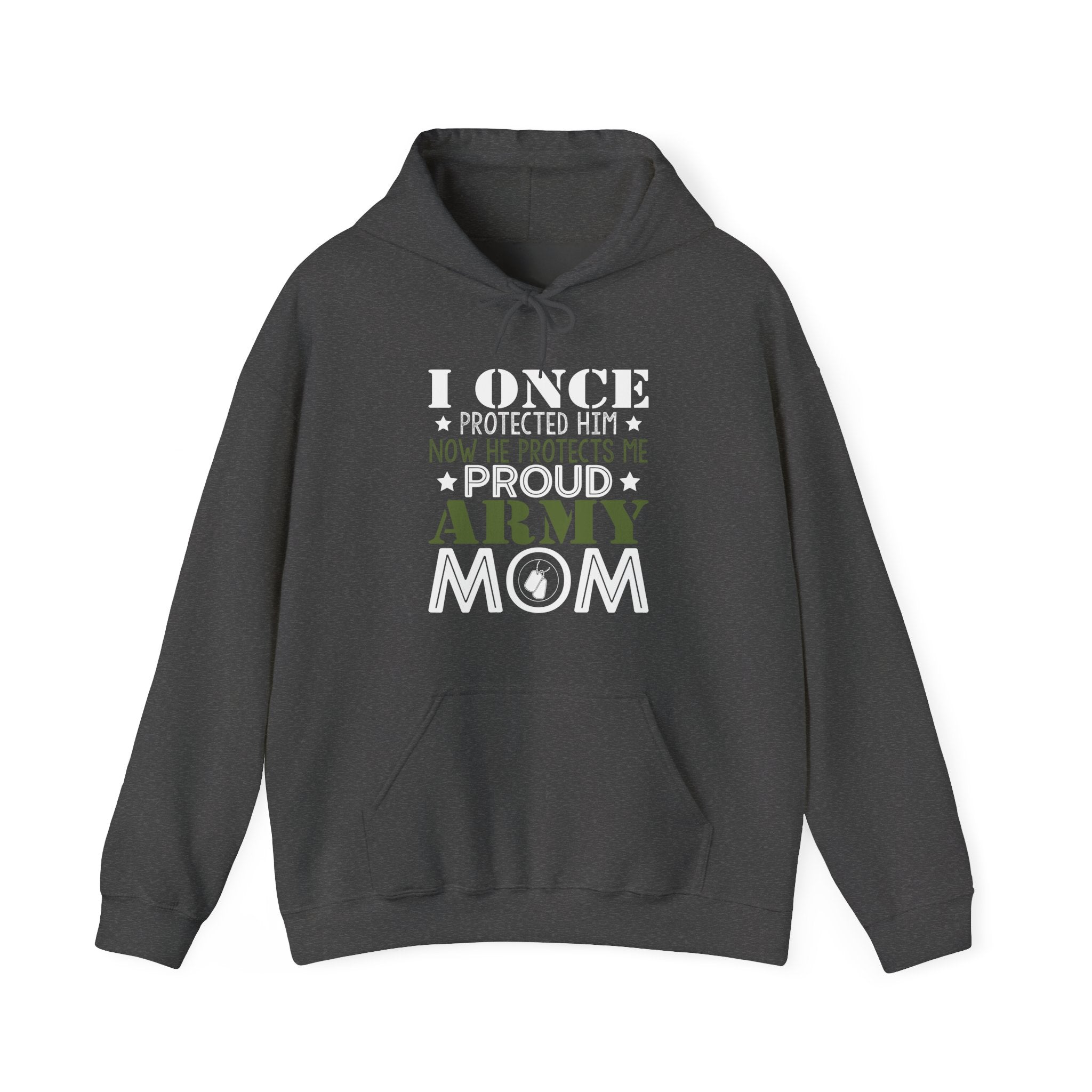 Proud Army Mom Unisex Heavy Blend Hooded Sweatshirt for Ultimate Comfort
