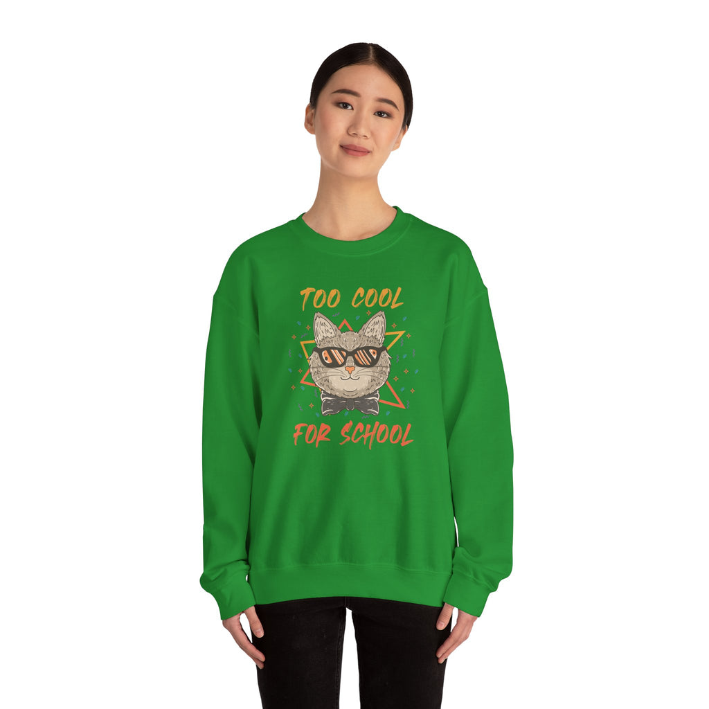 Too Cool For School Unisex Heavy Blend Crewneck Sweatshirt for Ultimate Comfort