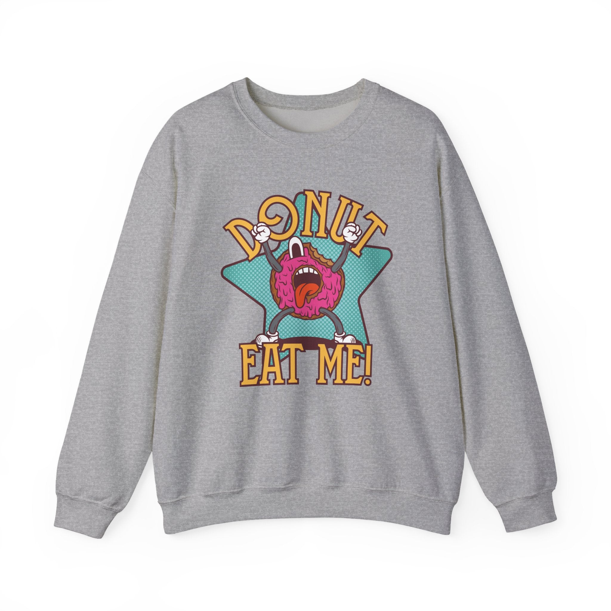 Donut Eat Me Unisex Heavy Blend Crewneck Sweatshirt for Ultimate Comfort
