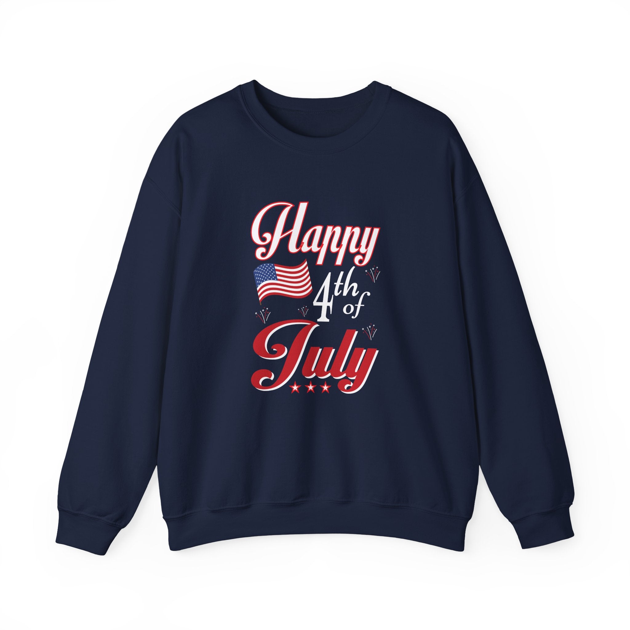 Happy 4th Of July Fireworks Unisex Heavy Blend Crewneck Sweatshirt