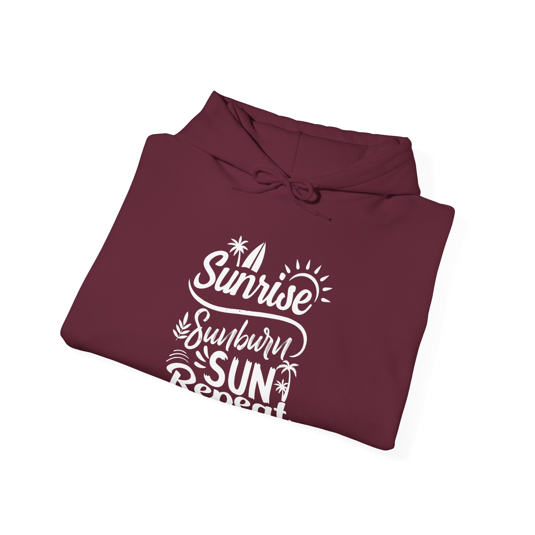 Sunrise Sunburn Sun Repeat Unisex Heavy Blend Hooded Sweatshirt