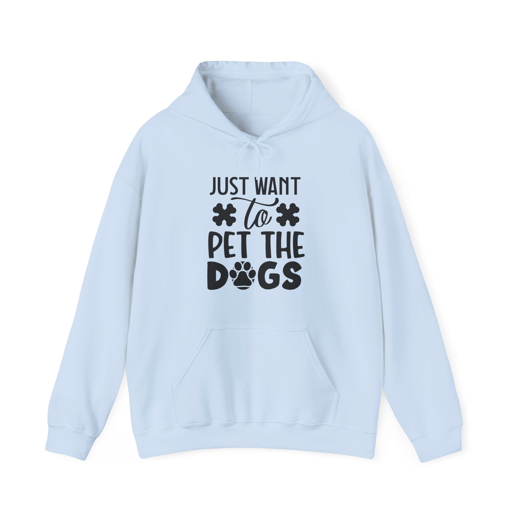 Just Want To Pet The Dogs Unisex Heavy Blend Hooded Sweatshirt