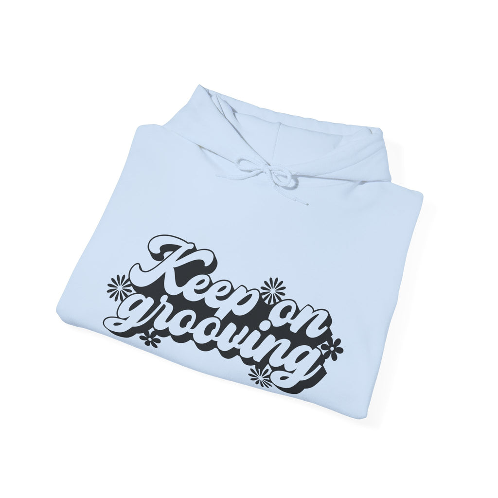 Keep On Grooving Flowers Unisex Heavy Blend Hooded Sweatshirt
