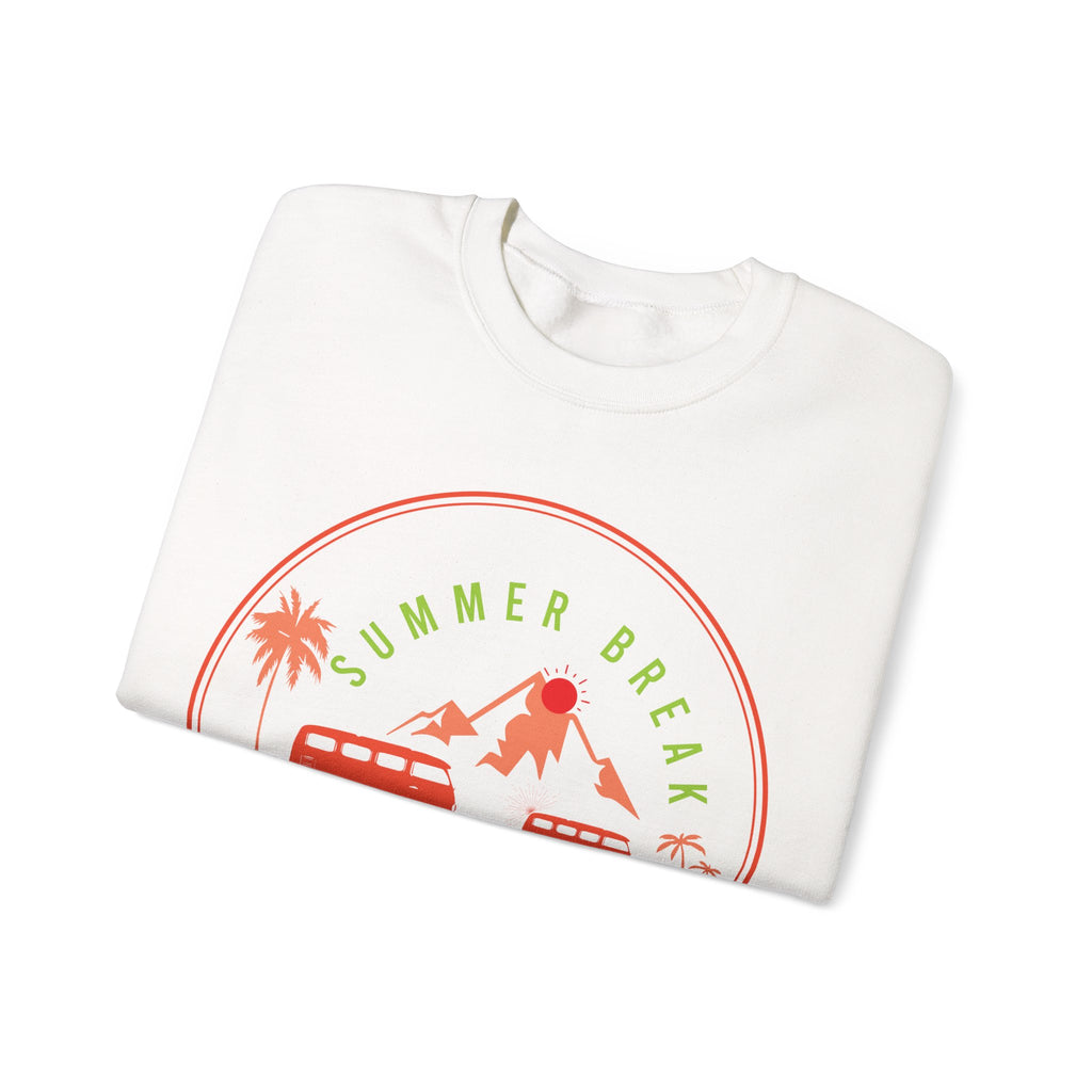 Summer Break Adventure Camp Unisex Heavy Blend Crewneck Sweatshirt