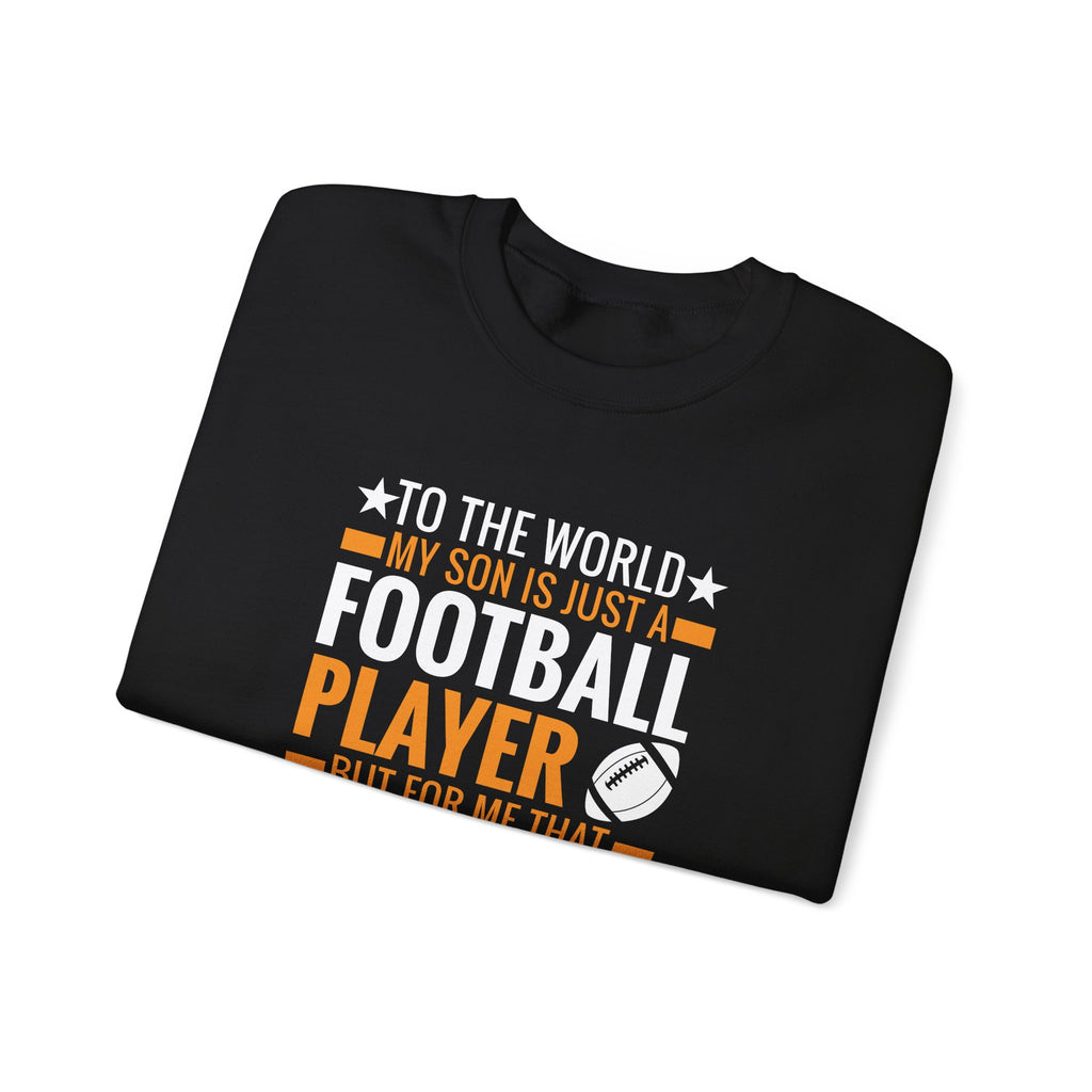 That Football Player Is My Whole World Unisex Heavy Blend Crewneck Sweatshirt